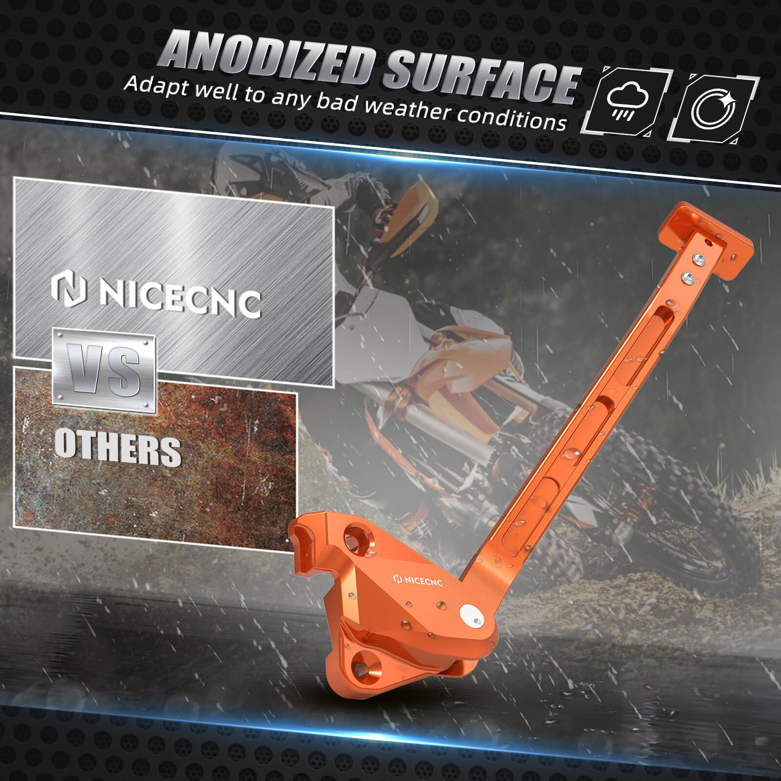 NiceCNC Kickstand Side Stand For KTM 125 150 SX 250 350 450 SXF 2016-2024