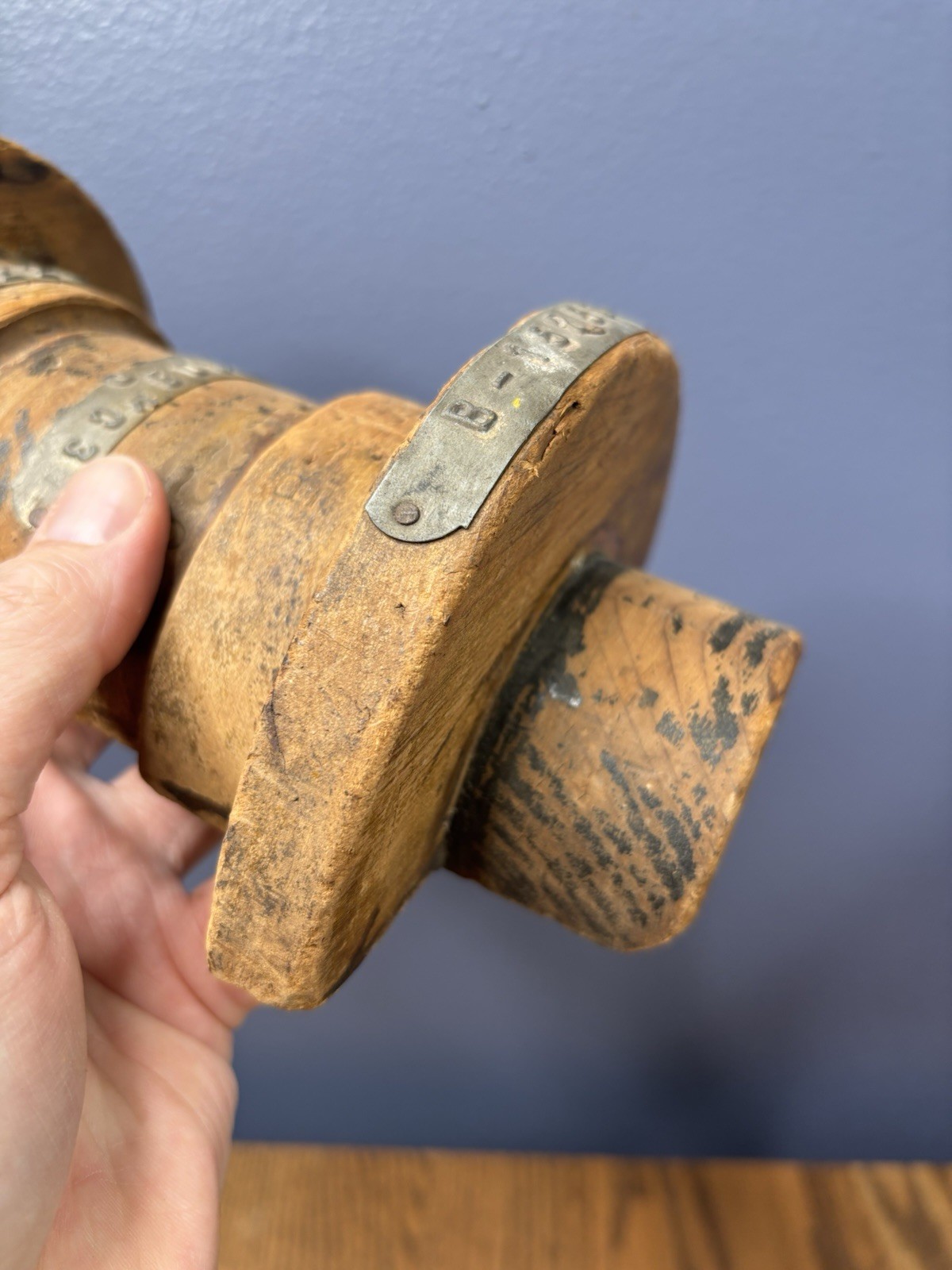 Vintage Industrial Bethlehem Steel Wood Sand Forms For Tool Parts Form Art Mold