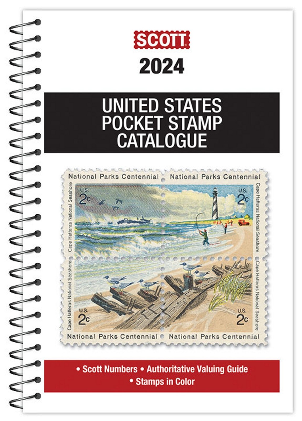 Scott 2024 United States Pocket Stamp Catalog US Guide Reference Spiral Book