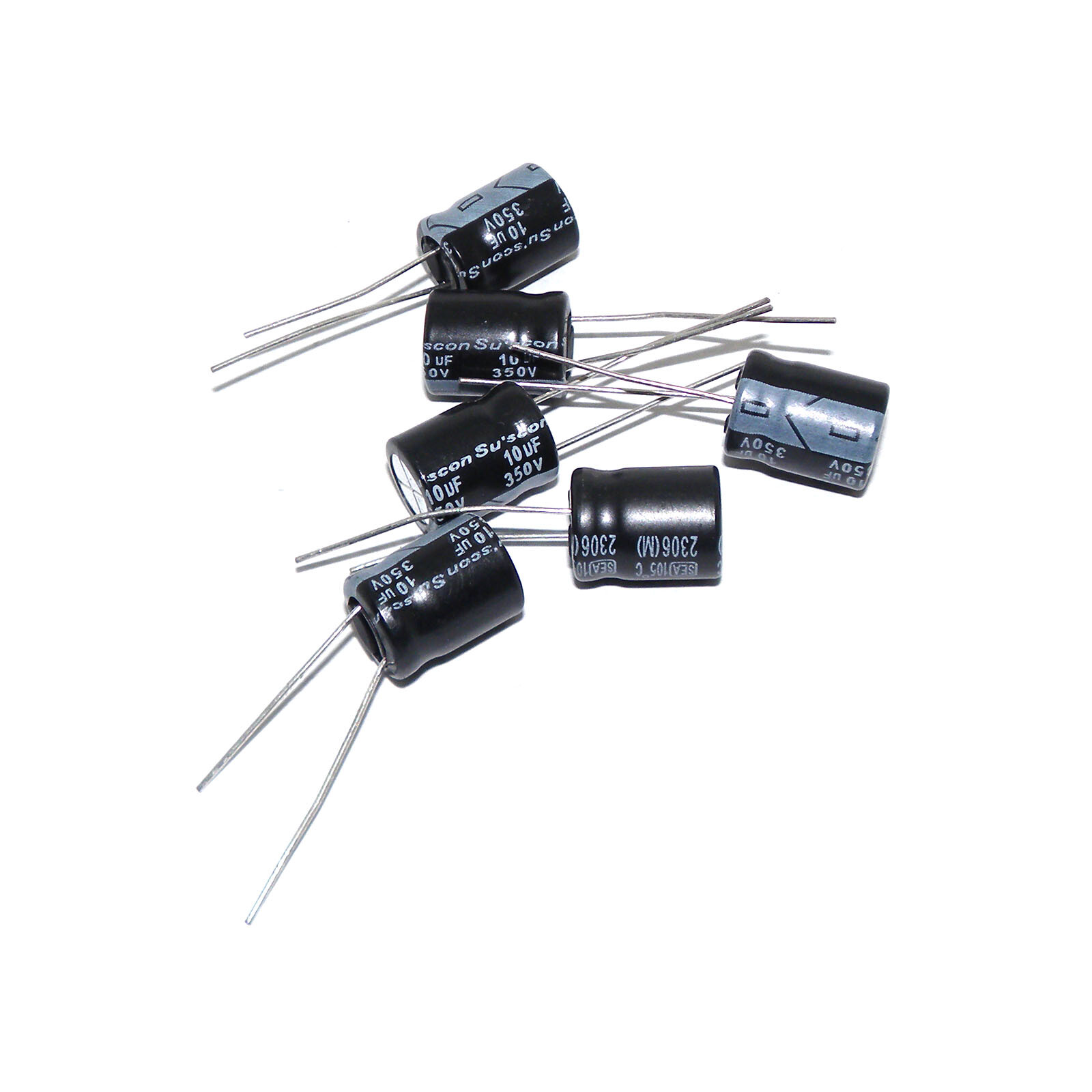 10x 10UF 350V Electrolytic Capacitors 350V10UF 10x13 mm