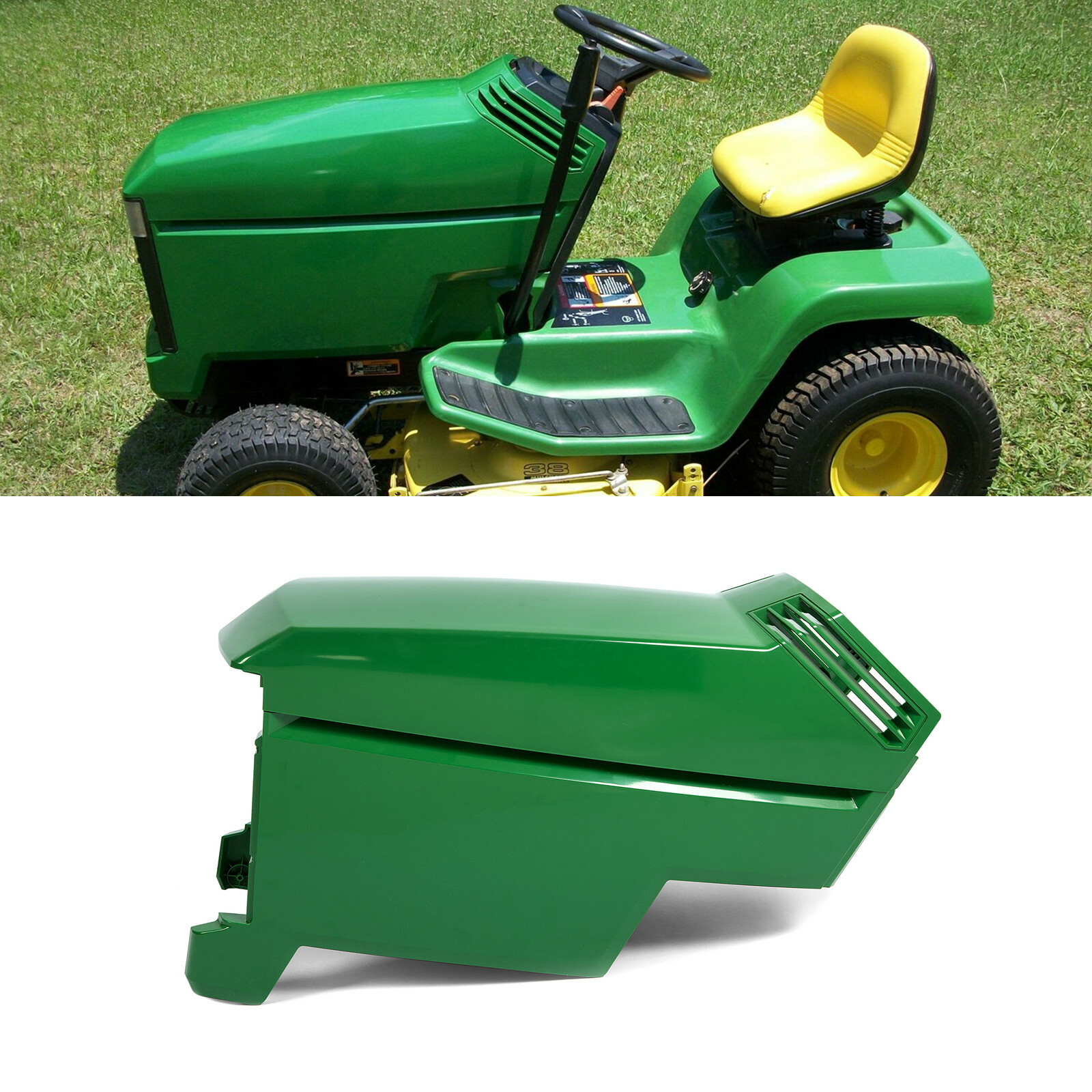 Upper & Lower Hood For John Deere LX172 LX173 LX176 Replace AM132526 AM117724