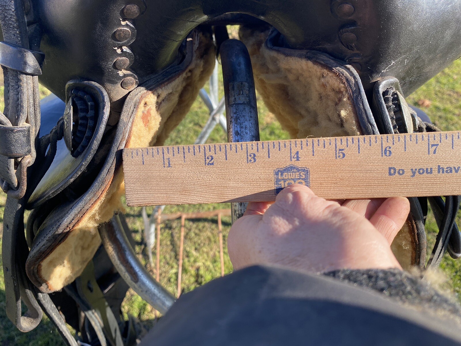 Antique/Vintage J. C. Higgins 15.5” slick seat Western saddle w/tapaderos