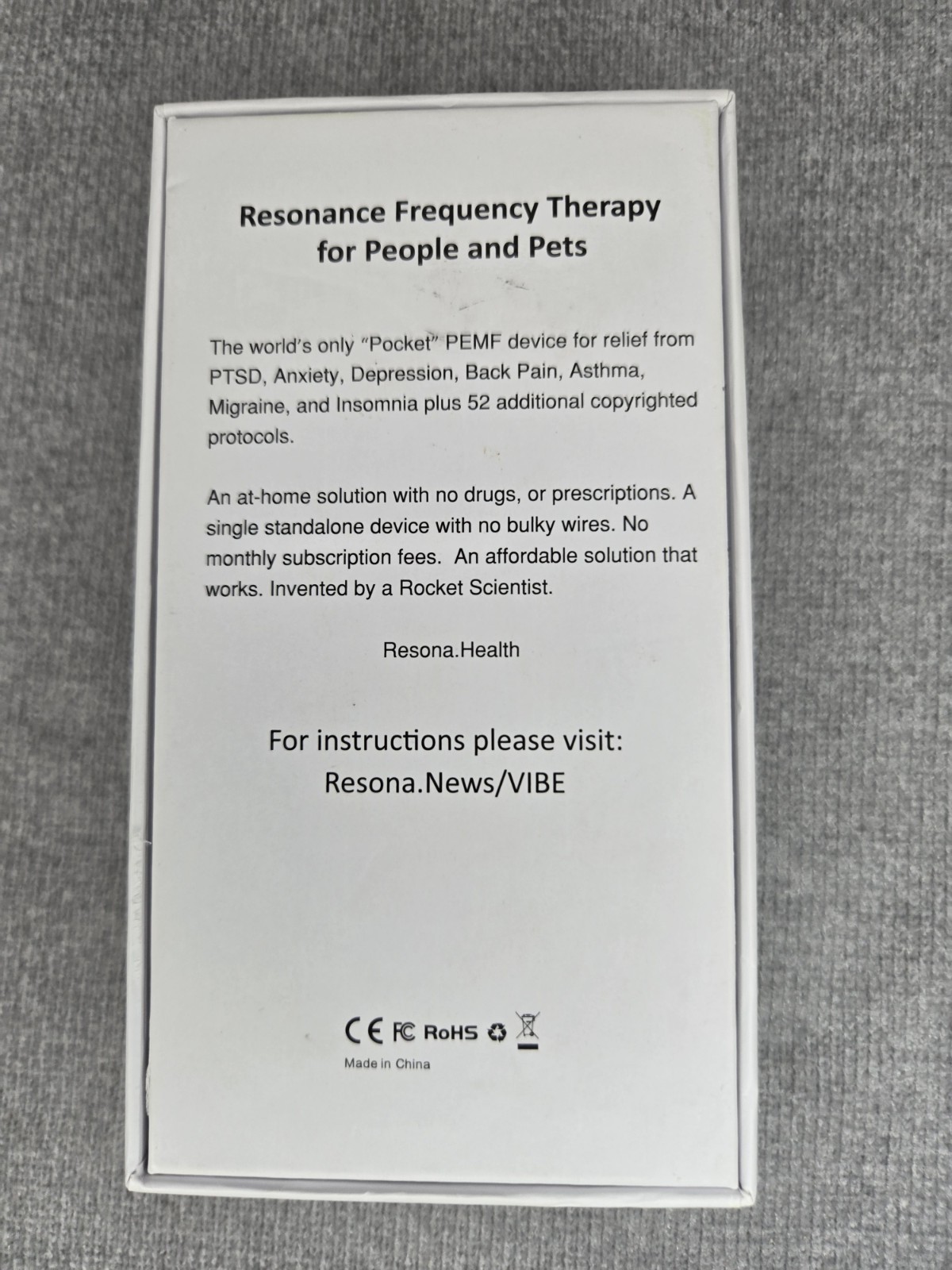 Resona Health Vibe PEMF Therapy Device