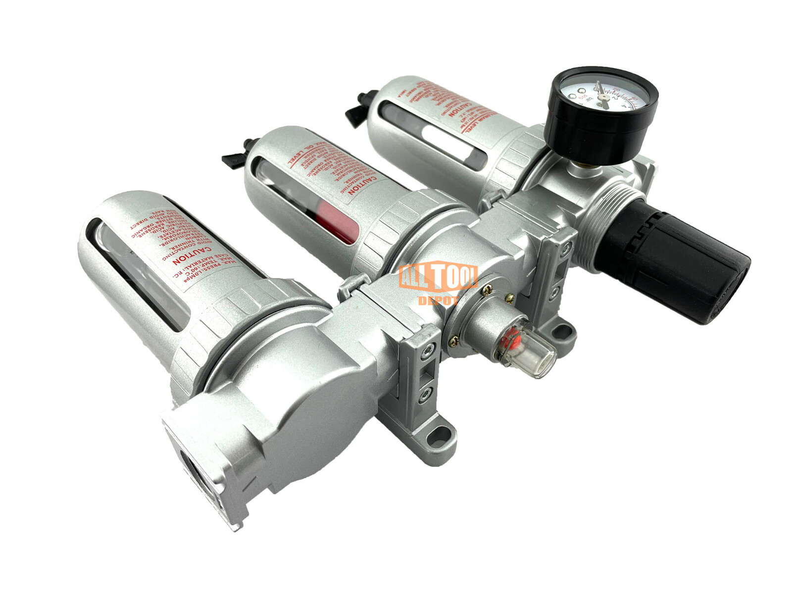 NEW 3/8" Compressed Air Filter Regulator / Desiccant Dryer / Coalescing Filter