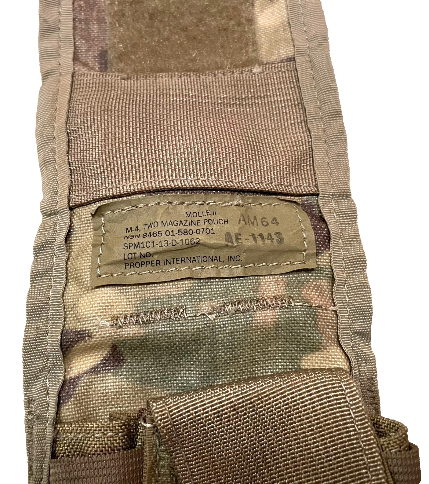 Usgi Army Molle Improved Double 2-Mag Magazine Pouch Multicam/OCP