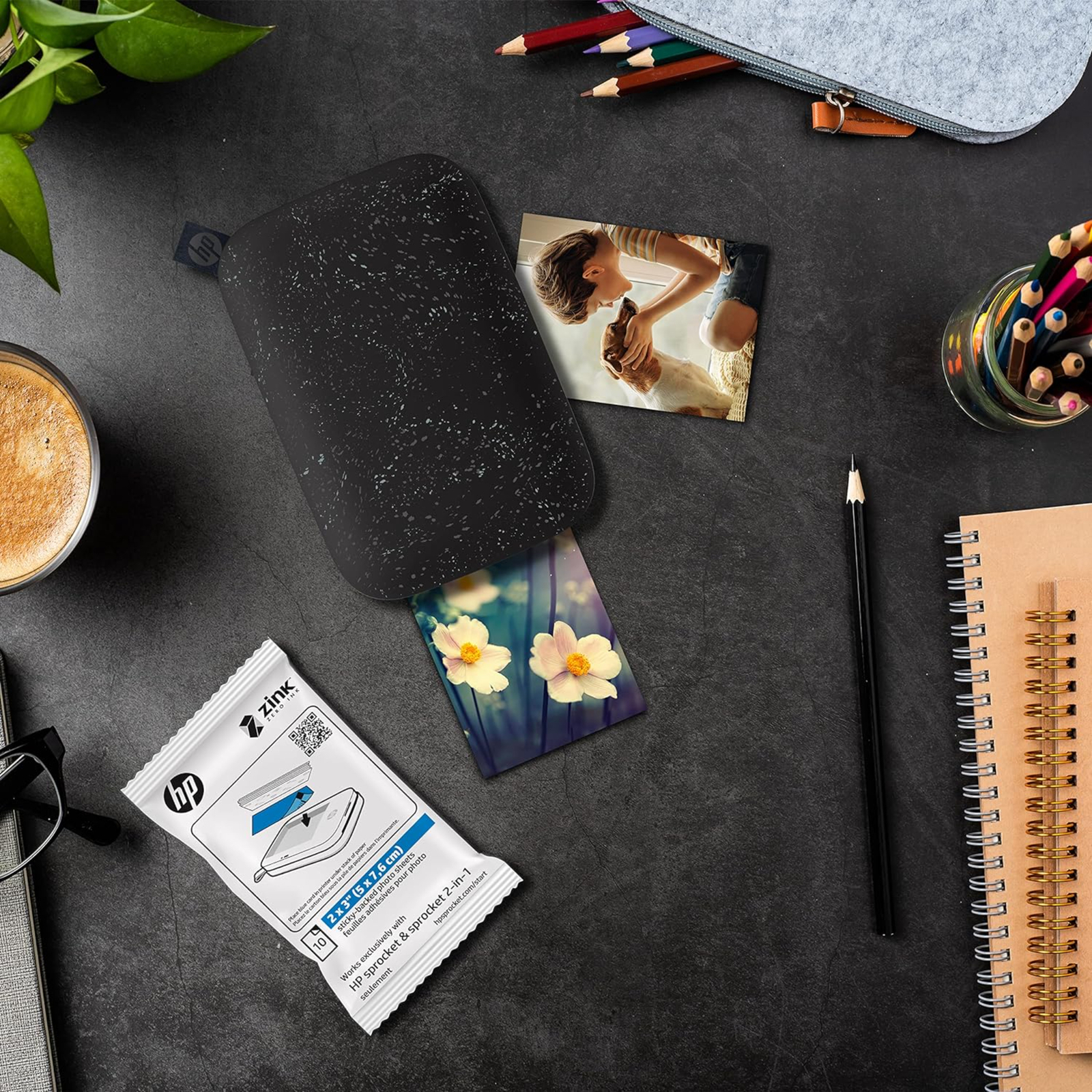 HP Sprocket Zink Photo Paper 2x3" for HP Sprocket Photo Printers, 20 Sheets