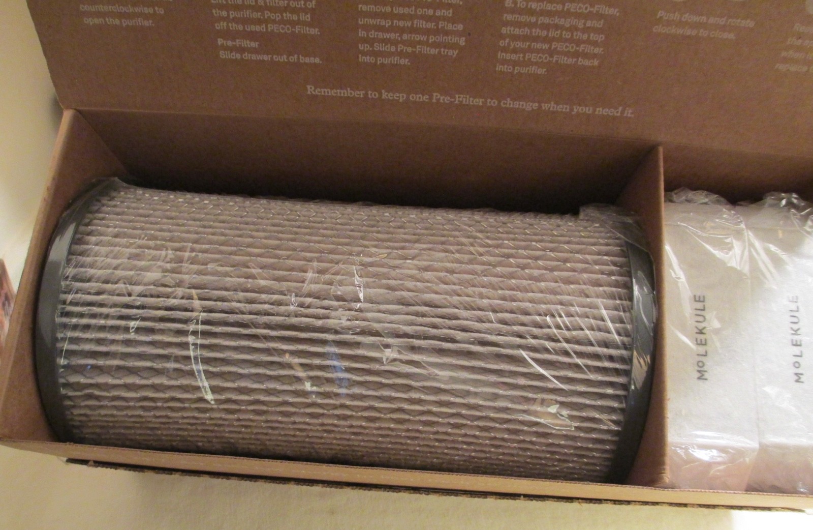 Genuine MOLEKULE Air - Peco Filter set-MH1-NF1-PF3 3 piece set-Sealed Filters