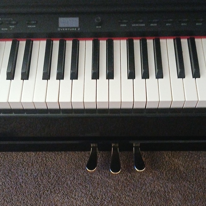 Williams Overture 2 88-Key Digital Piano with 3 Pedals, Black