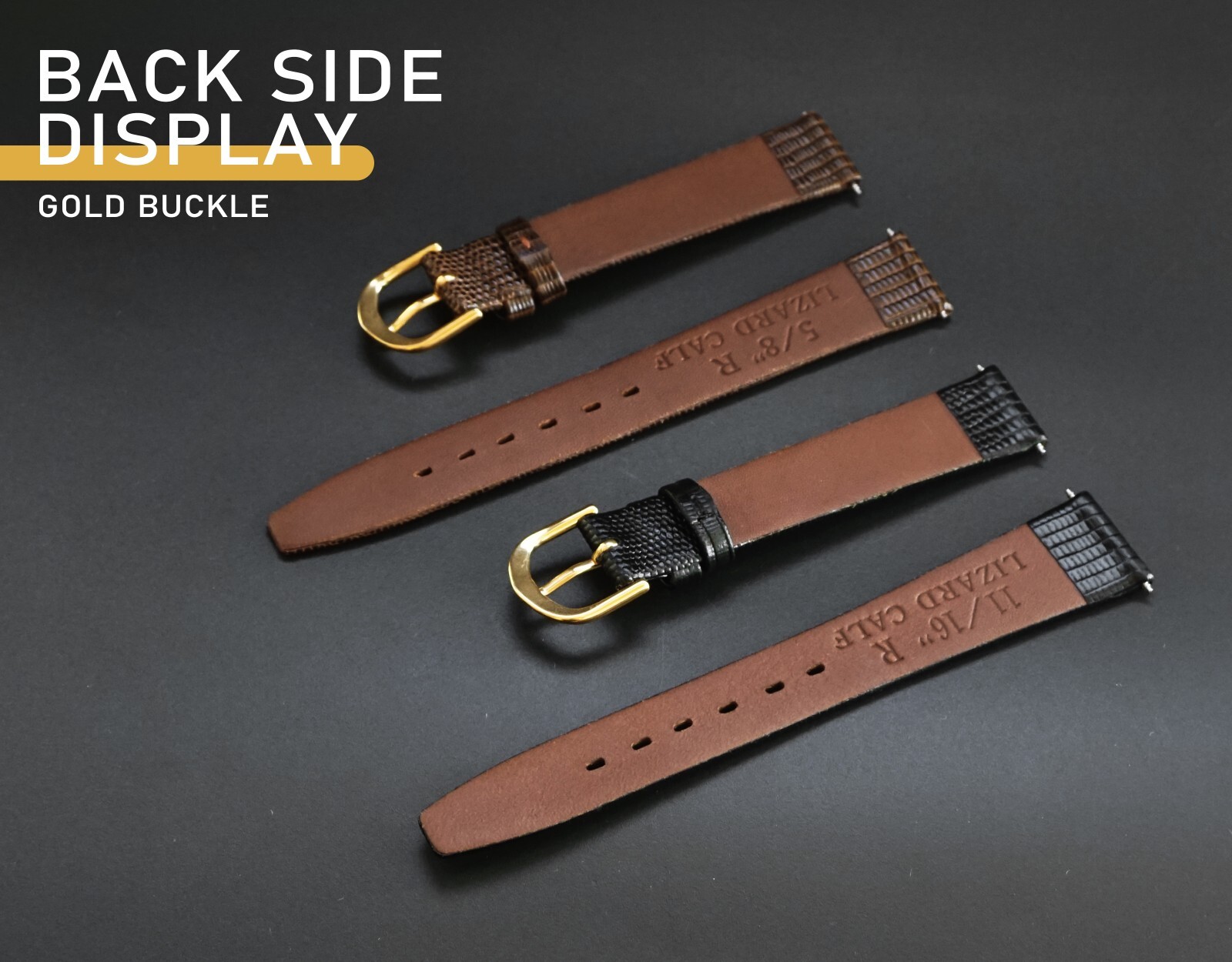 16mm 18mm 20mm Lizard Embossed Calf Genuine Leather Thin and Soft Watch Band