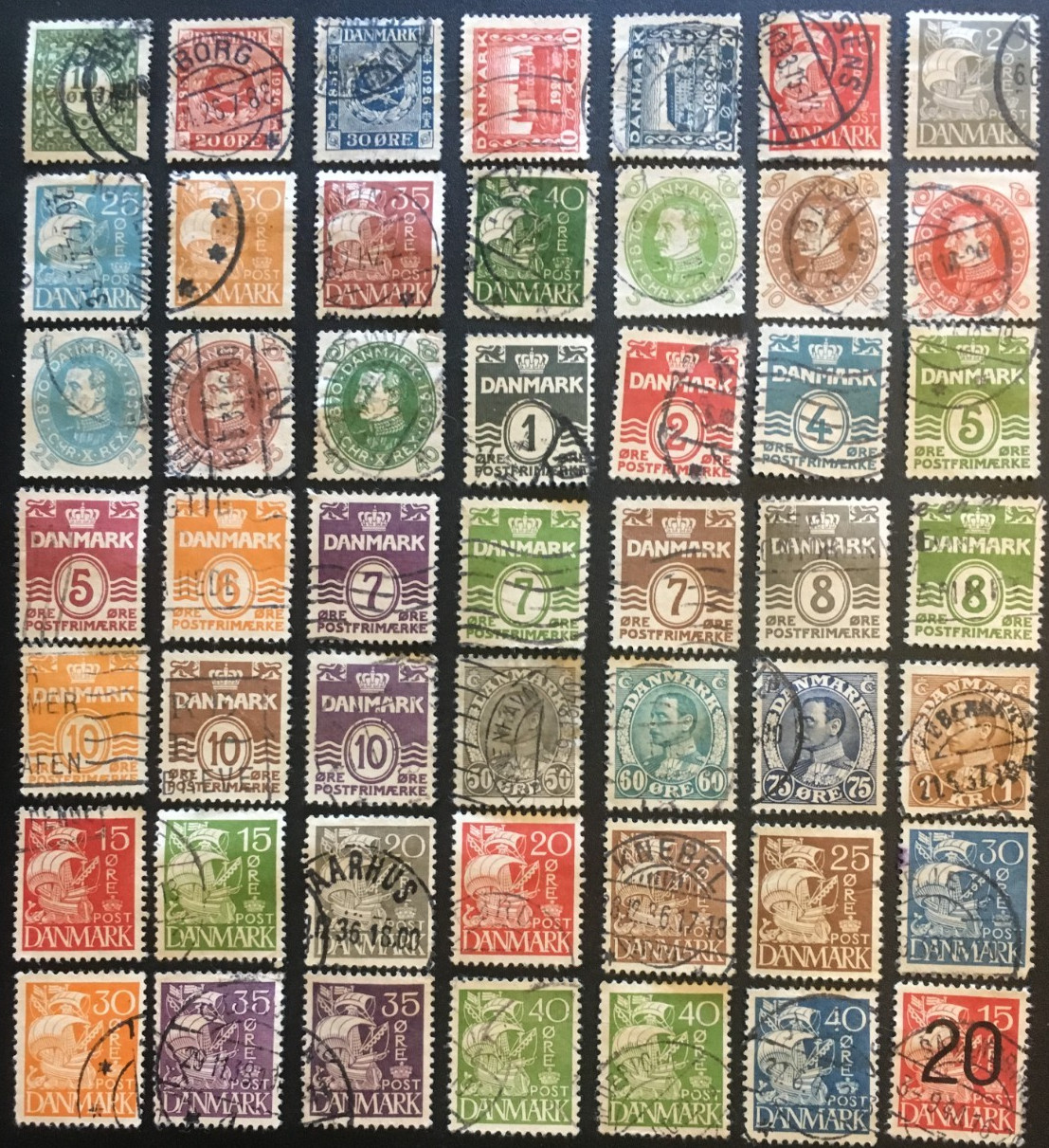 DENMARK COLLECTION OF OLD STAMPS LOT 6