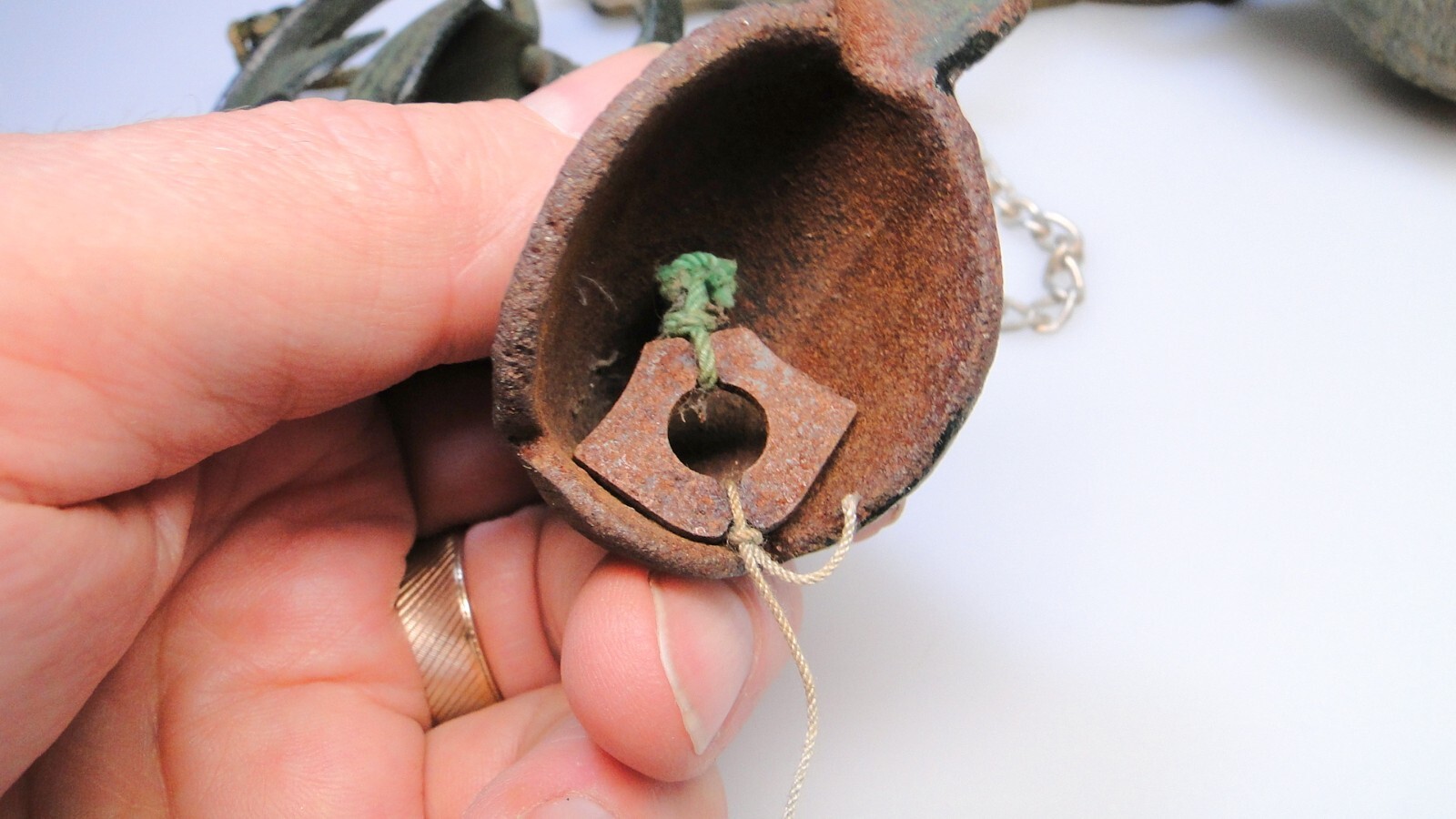 Estate Cast Iron Ornate Brass or Bronze Hanging Bells Asian Sculpture Bell Lot