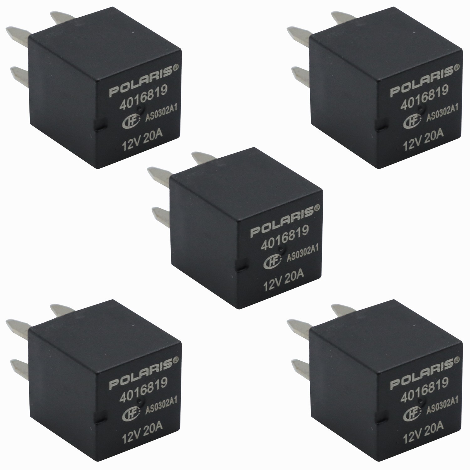 5PCS Electrical Relays 12V For Polaris RZR XP 1000 2015-2021 4011283 4016819