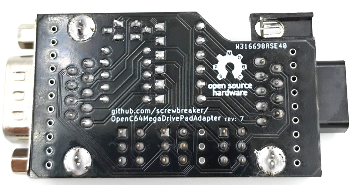 Commodore 64 & Amiga Adapter For Using Sega Genesis Gamepads - USA Seller