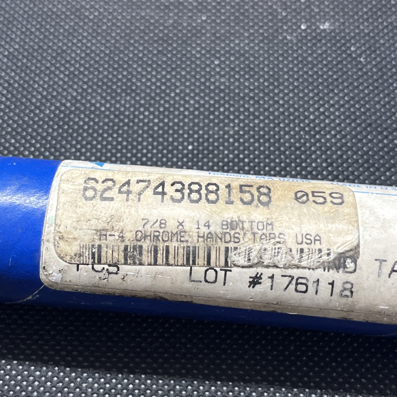 7/8"-14 HSS BOTTOMING TAP GH4 CROMCLAD MADE IN USA NIP