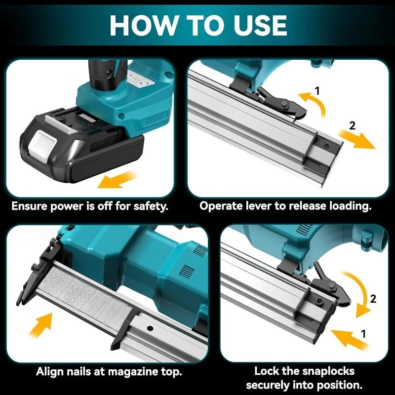 Cordless Brad Nailer for Makita 18V Lithium-Ion Battery Not Included