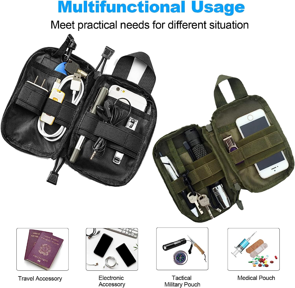 Tactical Molle Pouch Compact Utility Gadget Tools Organizer Waist EDC Pouch Bag