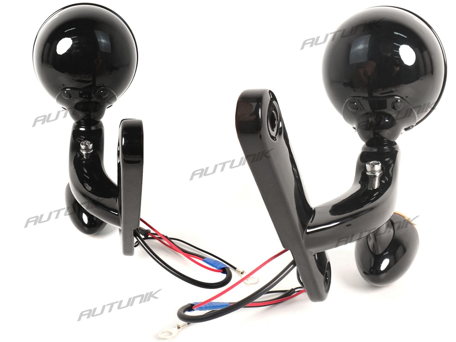 4.5" LED Fog Auxiliary Lamps for Harley Road King Street Glide Special 94-24