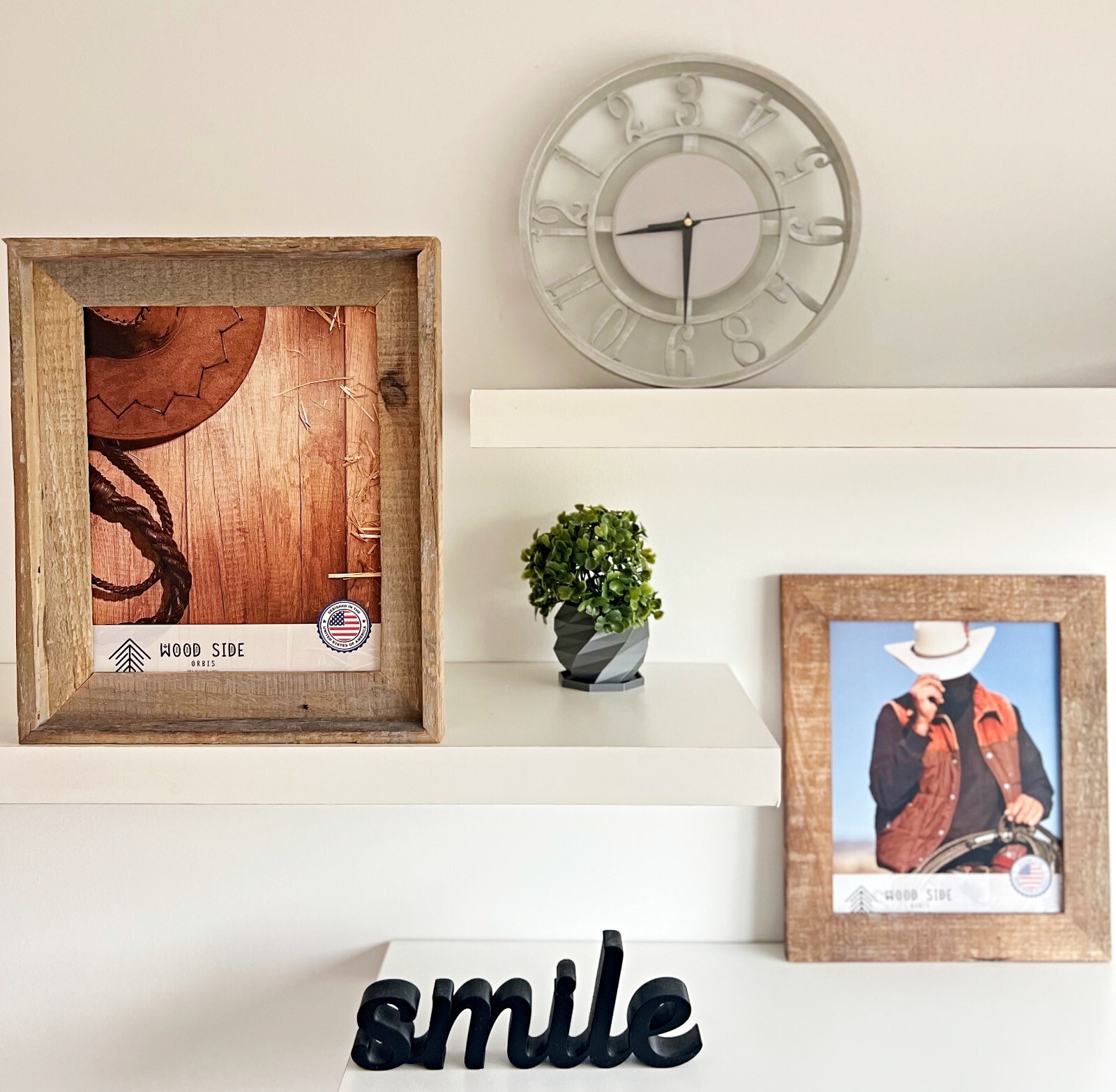 Rustic Barnwood Picture Frames - Natural Reclaimed Wood, 1 3/4" Frame Width