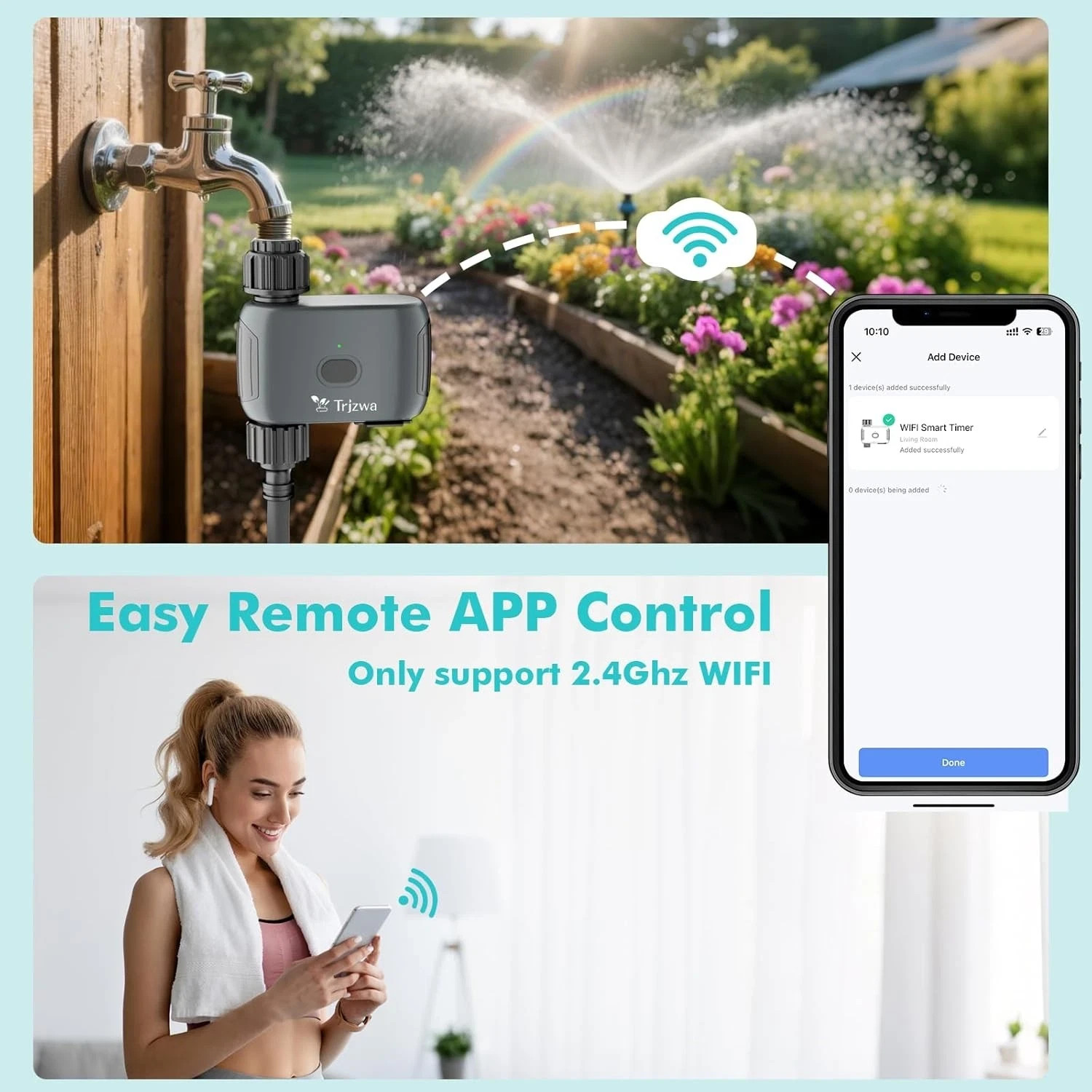 SMART WATER TIMER for GARDEN HOSE WiFi ENABLED ALEXA GOOGLE AUTOMATIC SPRINKLER