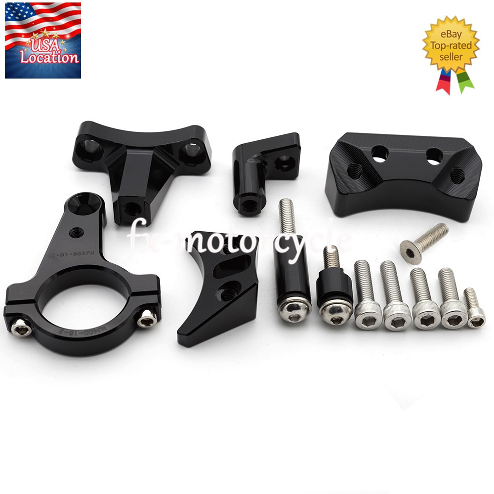 For Kawasaki Ninja 400 2018-2025 Steering Damper Stabilizer & Bracket Mount Kit