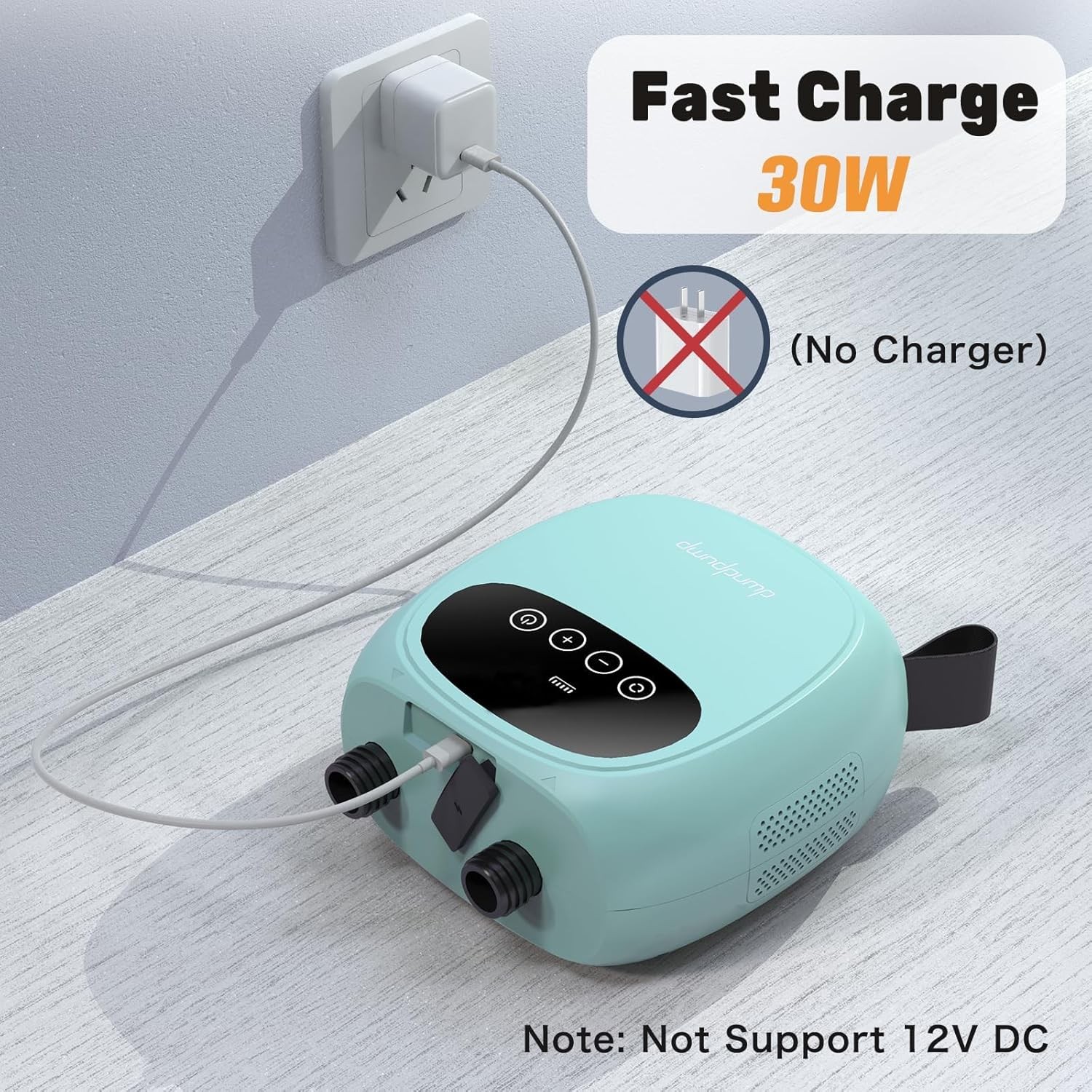 Electric Paddle Board Pump, Rechargeable 20PSI SUP Pump, Dual-Stage