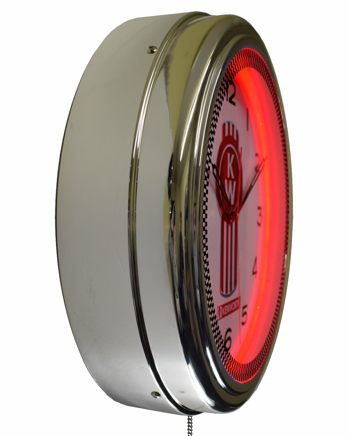 16" Kenworth The World's Best Driver's Truck Neon Clock Garage Decor (Red)