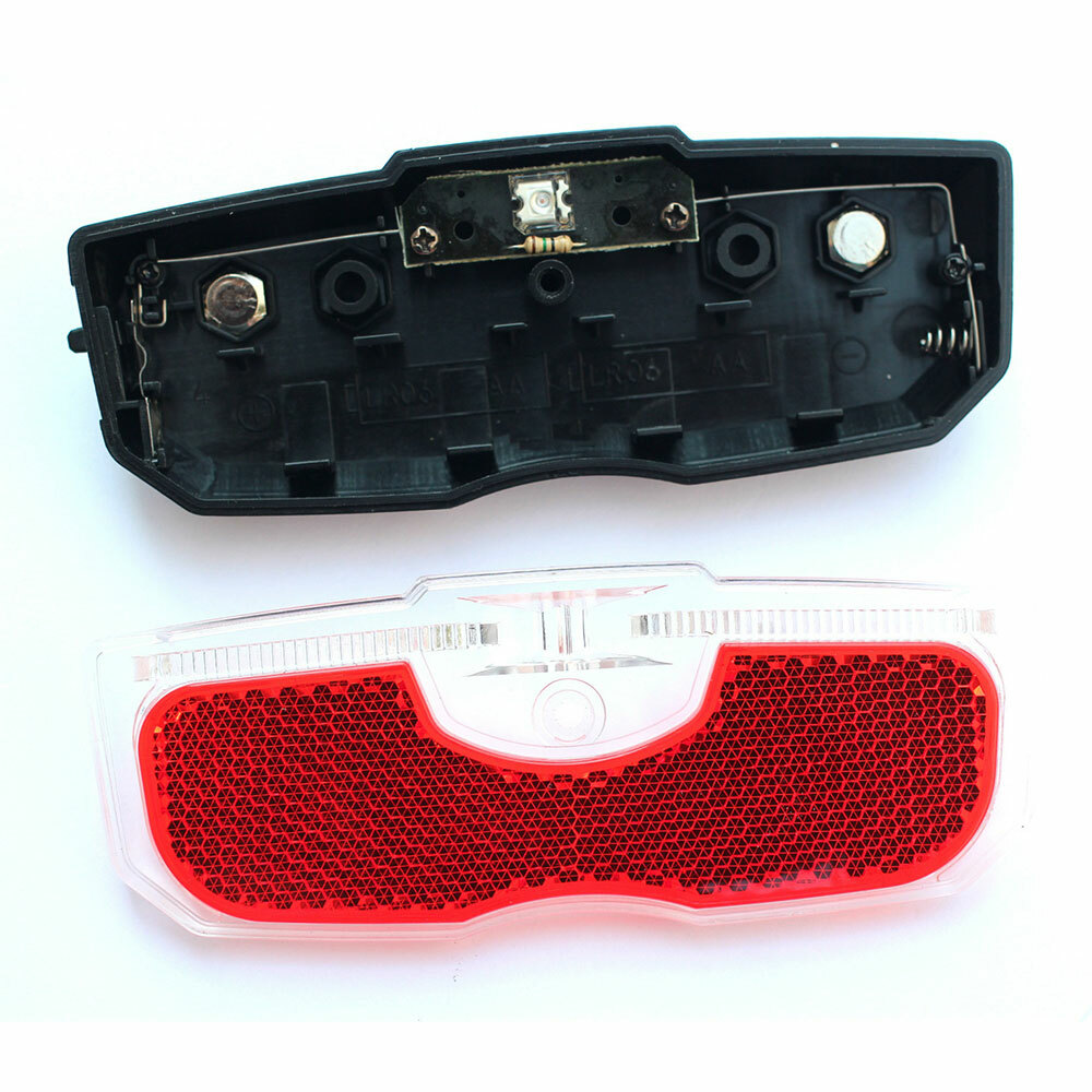 Bike Cycling Bicycle Rear Reflector LED Tail Light Fit For Luggage Rack Acces US
