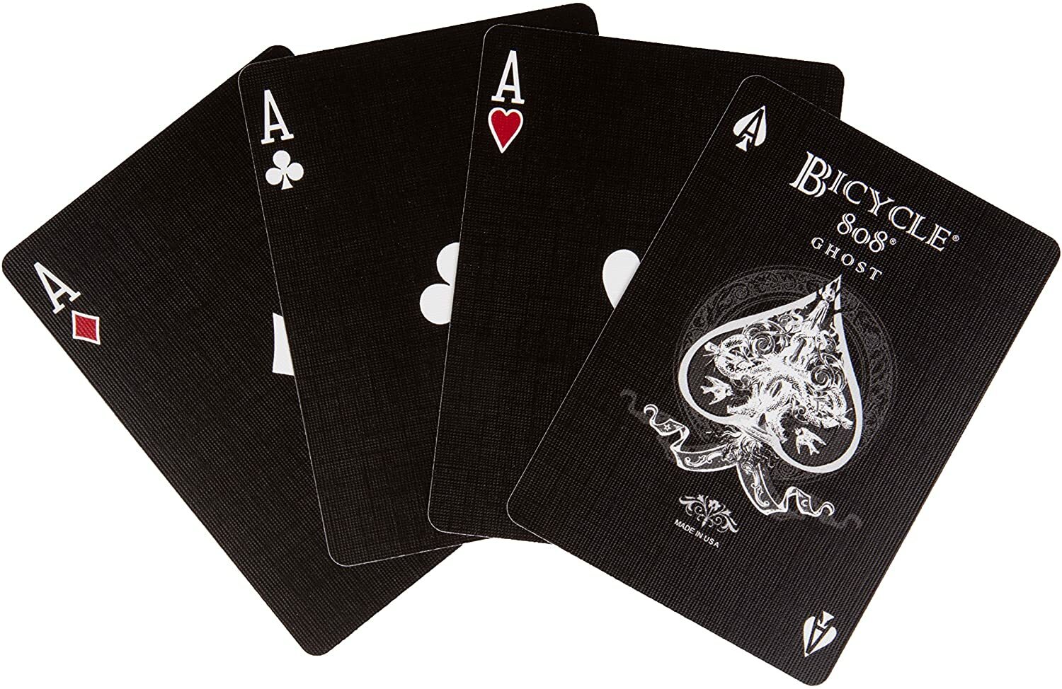 Bicycle Ellusionist Black Ghost Playing Cards Trump Second Edition w Gaff Backer