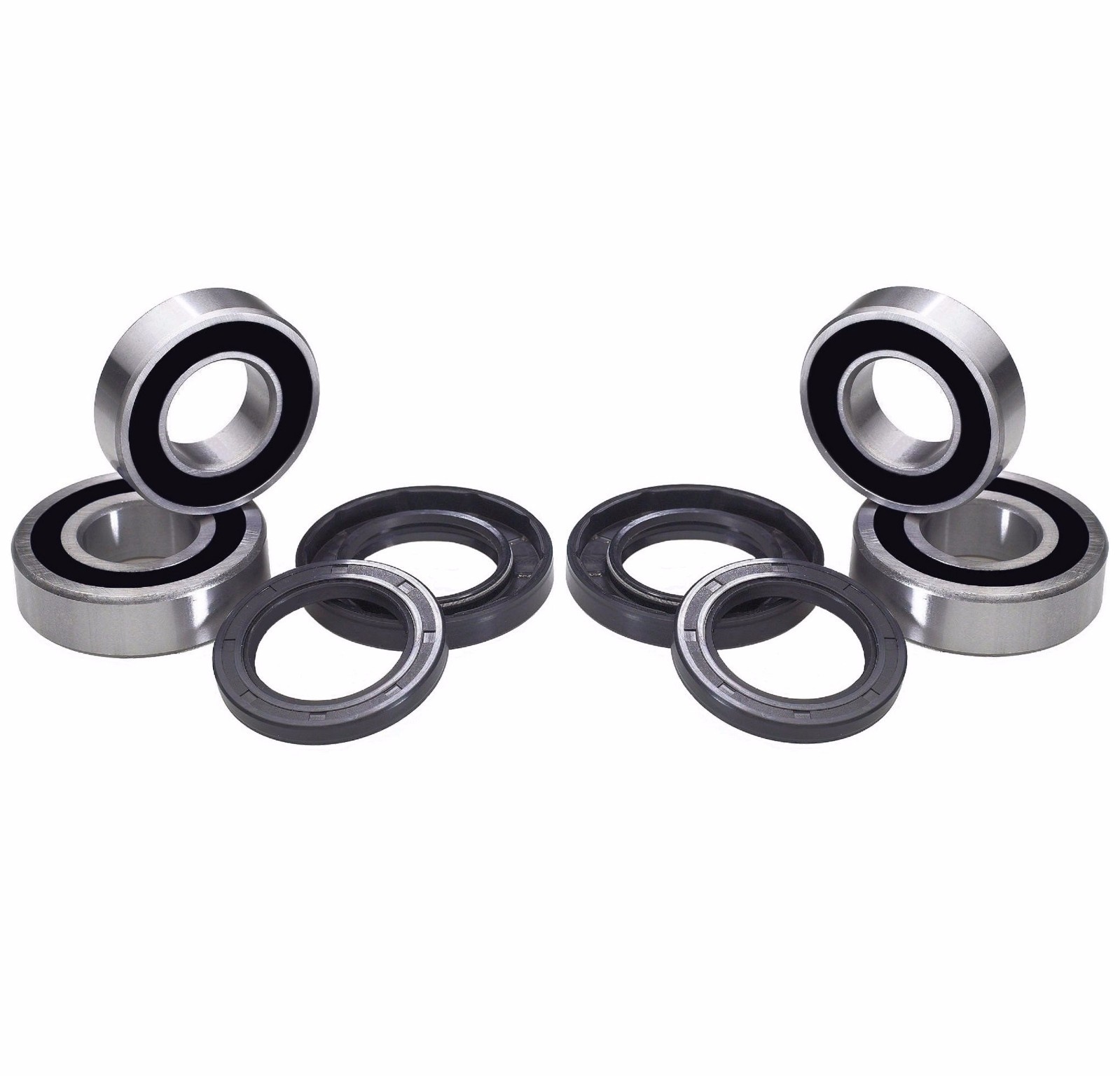 Both Front Wheel Bearing Seal Kits fits 1993-2000 Honda FourTrax 300 TRX300 2x4