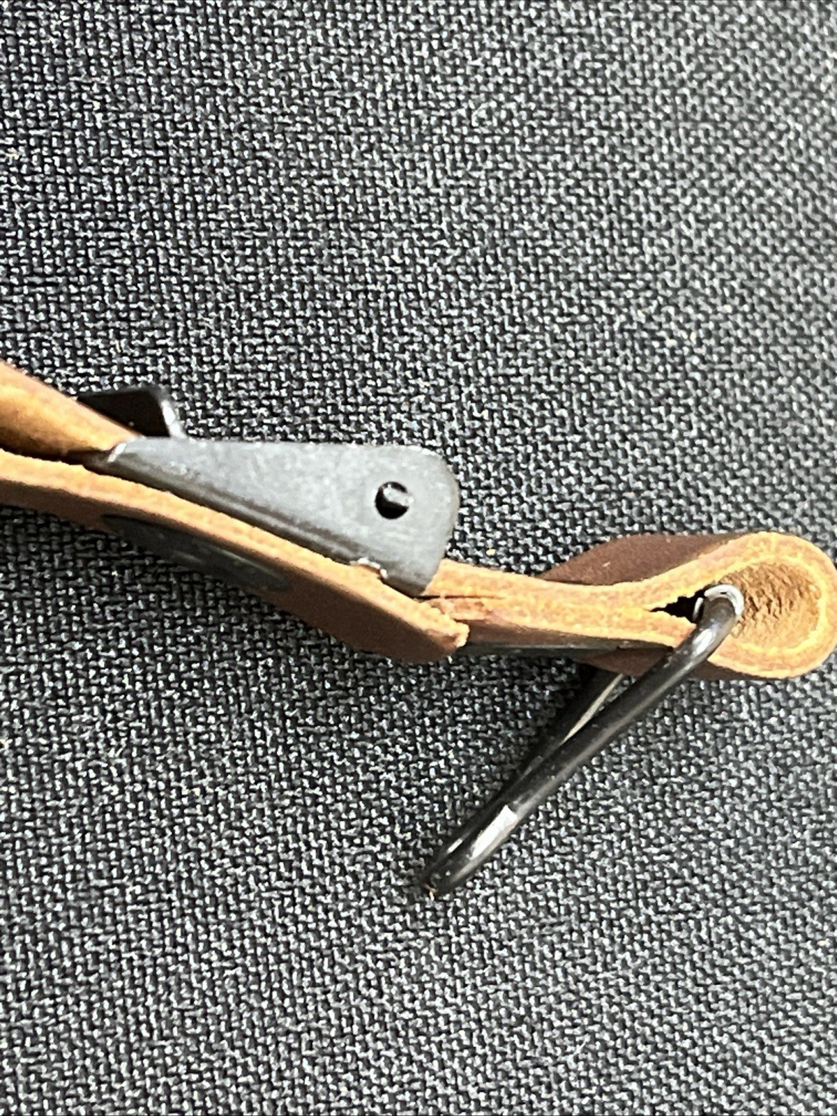 *NOS* US Original M1 HELMET LINER LEATHER CHIN STRAP DOT MAKER STAMP WW2 KOREA