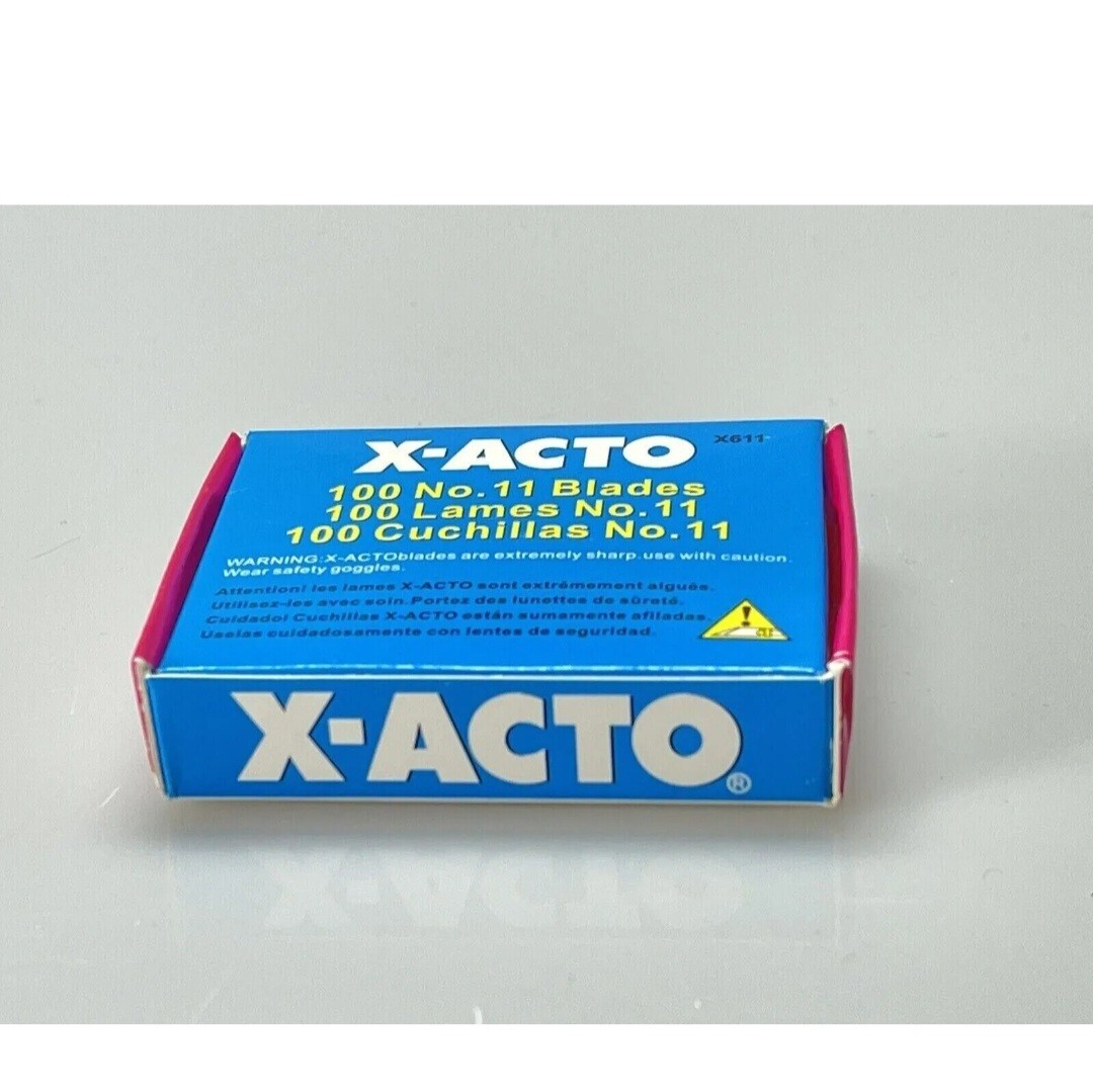 X-ACTO X611 100-Pc. No.11 Bulk Pack Blades for X-Acto Knives New