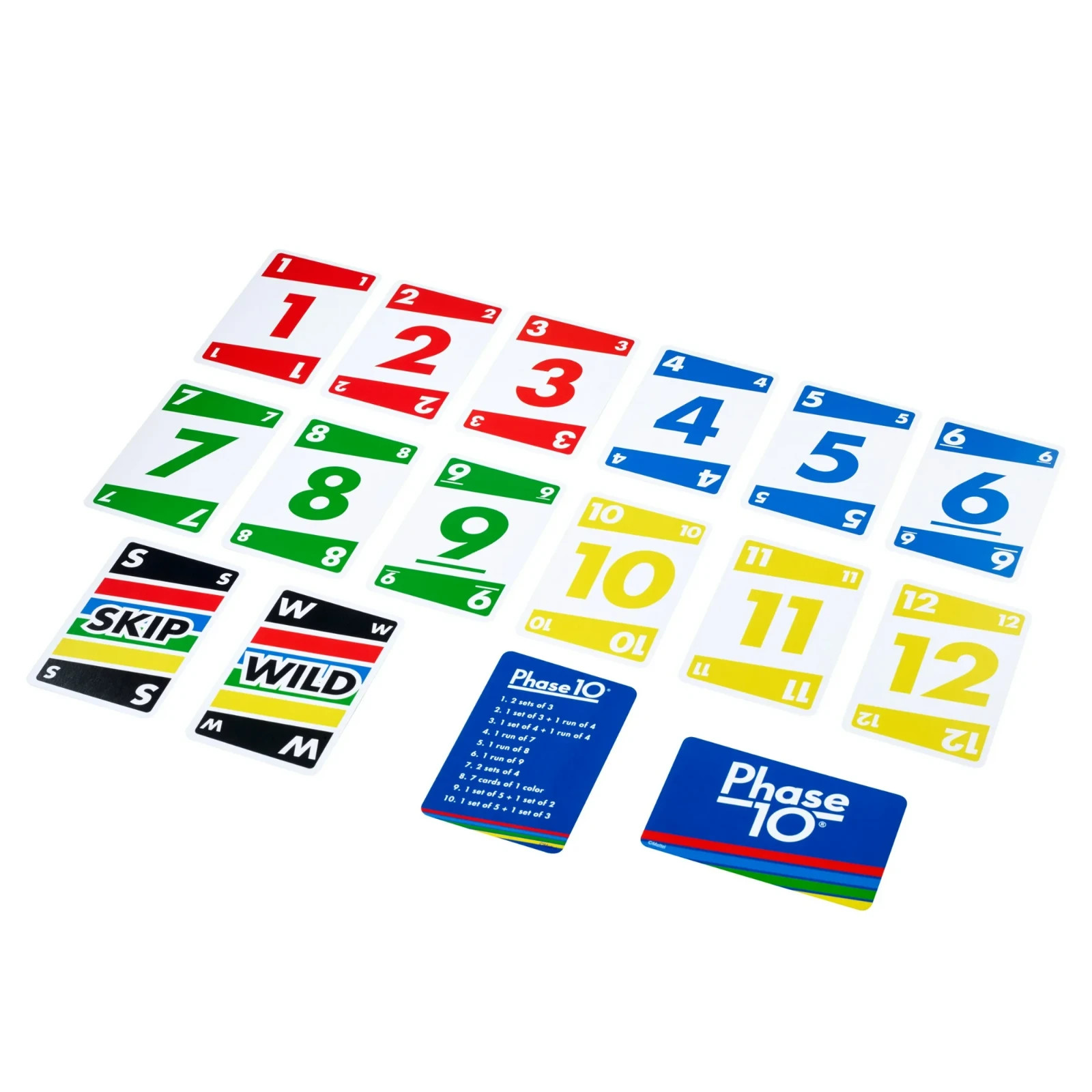 Phase 10 Card Game, Family Game for Adults & Kids