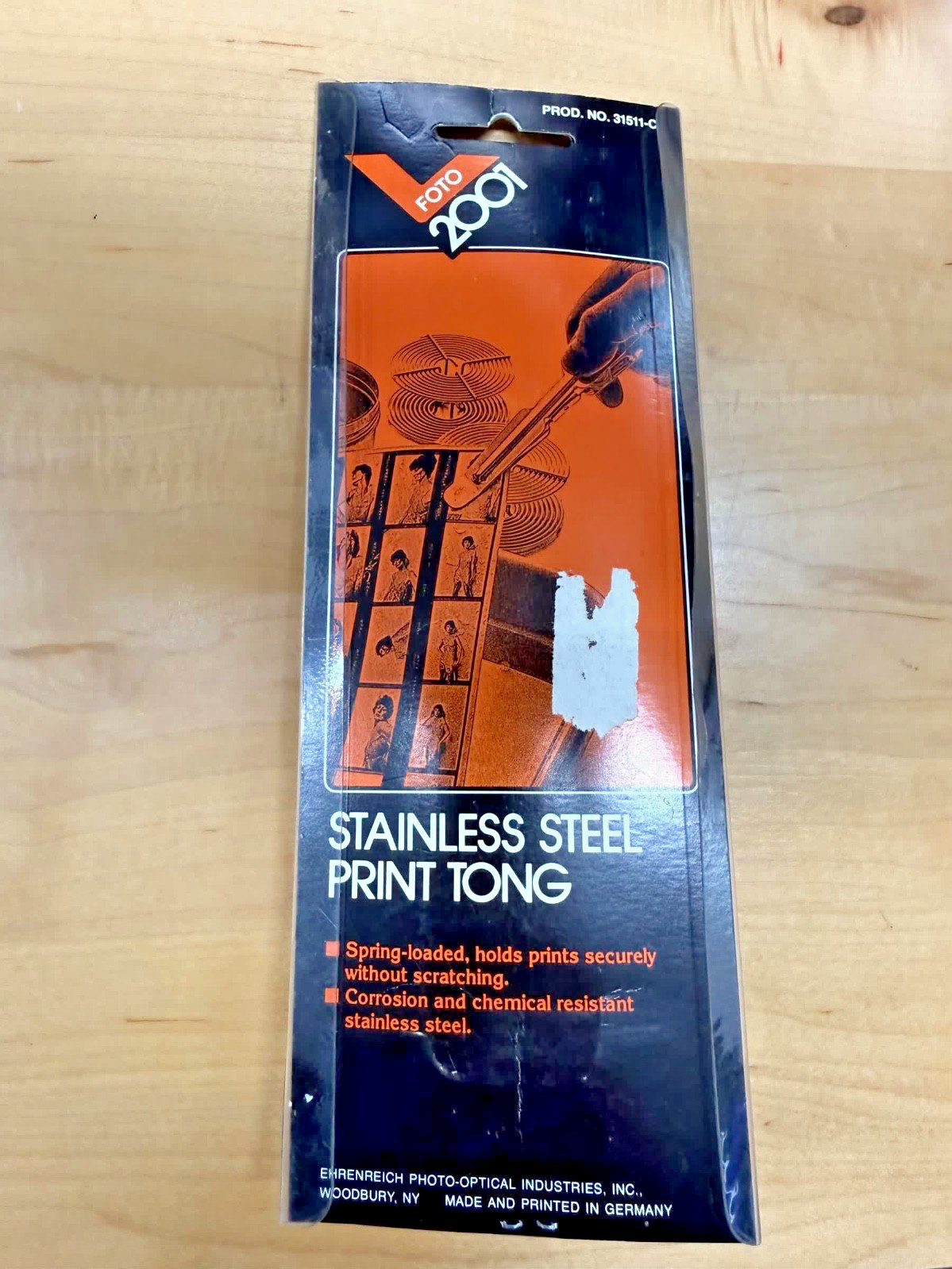 NEW! Foto 2001 - 5.5" Stainless Steel - Darkroom Print Tongs - Made in Germany