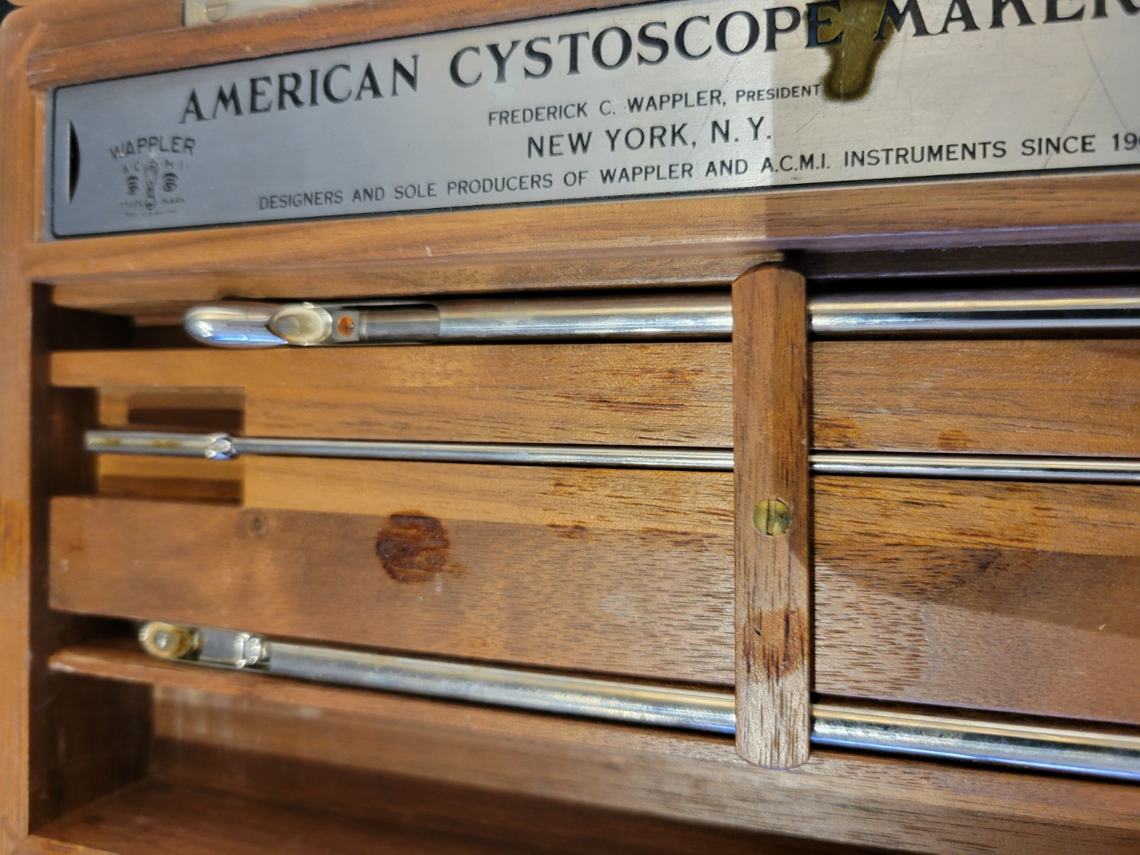 3 Sets of Vintage American Cystoscope Makers INC Brown-Buerger Cystoscope