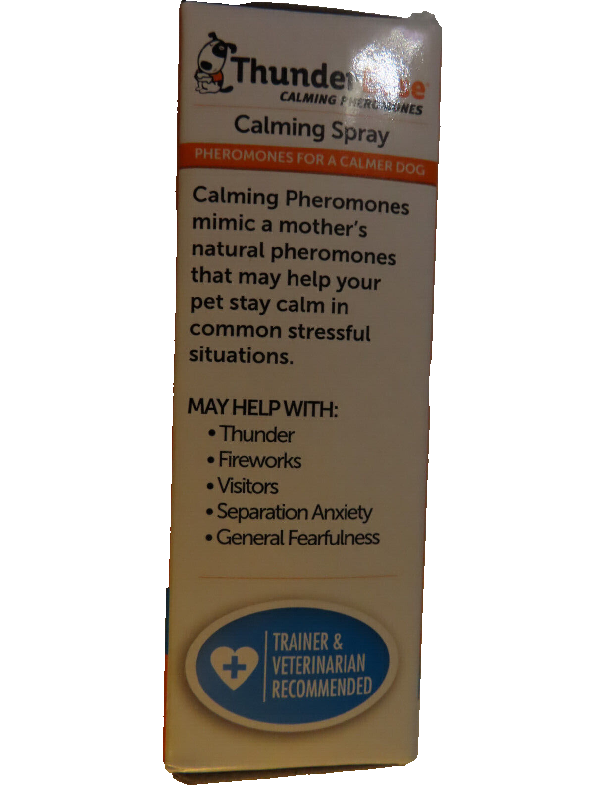 ADAPTIL THUNDEREASE DOG CALMING SPRAY BOTTLE 60 ml BRAND NEW