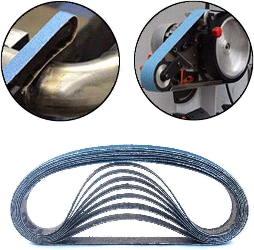 10x330mm Blue Zirconia Sanding Belts 40 Grit 3/8 Inch x 13 Inch For Belt Sander