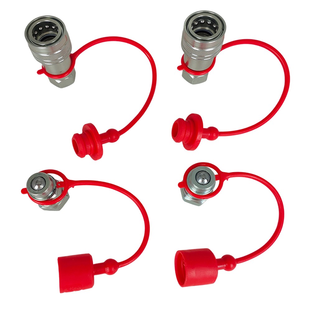 2Sets For Pioneer Ball Style 1/2" NPT Hydraulic Coupler Quick Connect Coupling