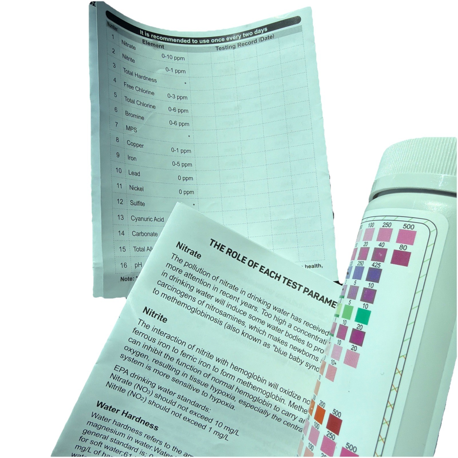 TESPERT 16-in-1 Drinking Water Test Strips 125ct Well Tap Home Lead Test FastKit
