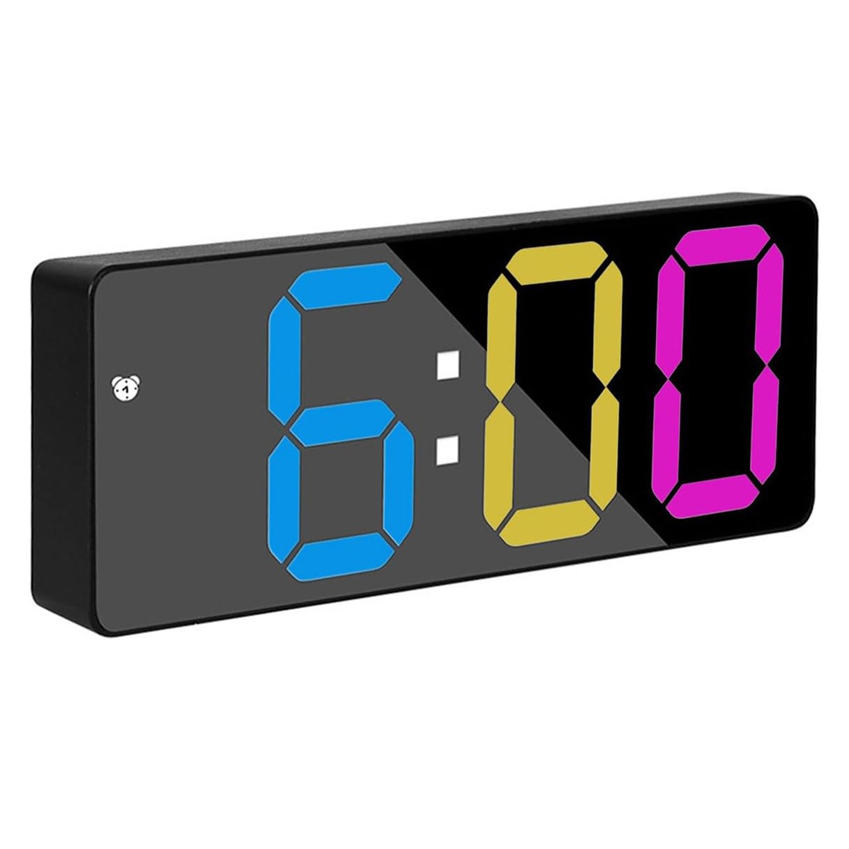 LED Digital Alarm Clock Adjustable Brightness Voice Control Display Small Clocks