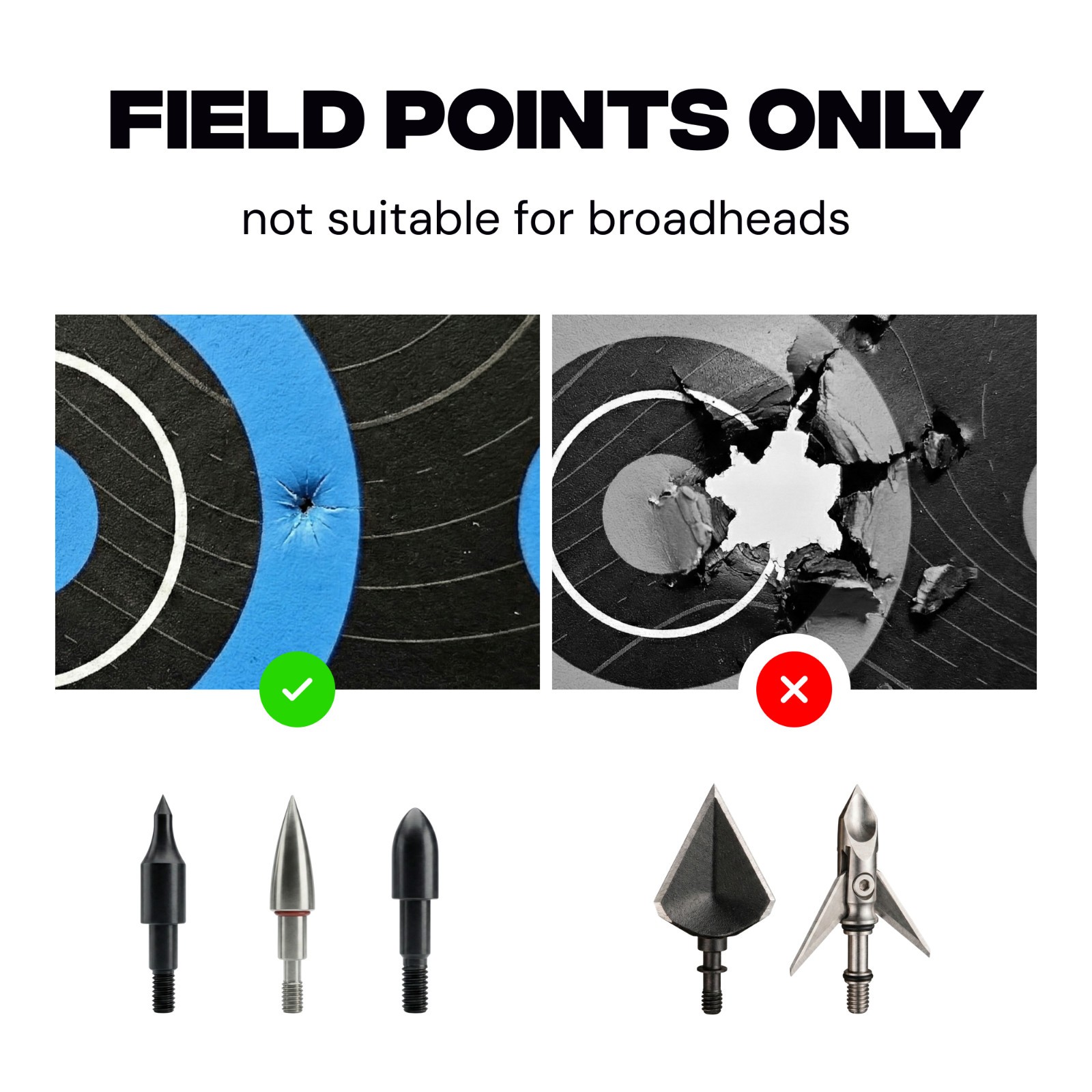 BALLISTA Reusable Self-Healing Rubber Archery Target Bright Bullseyes 13.8x23.6"