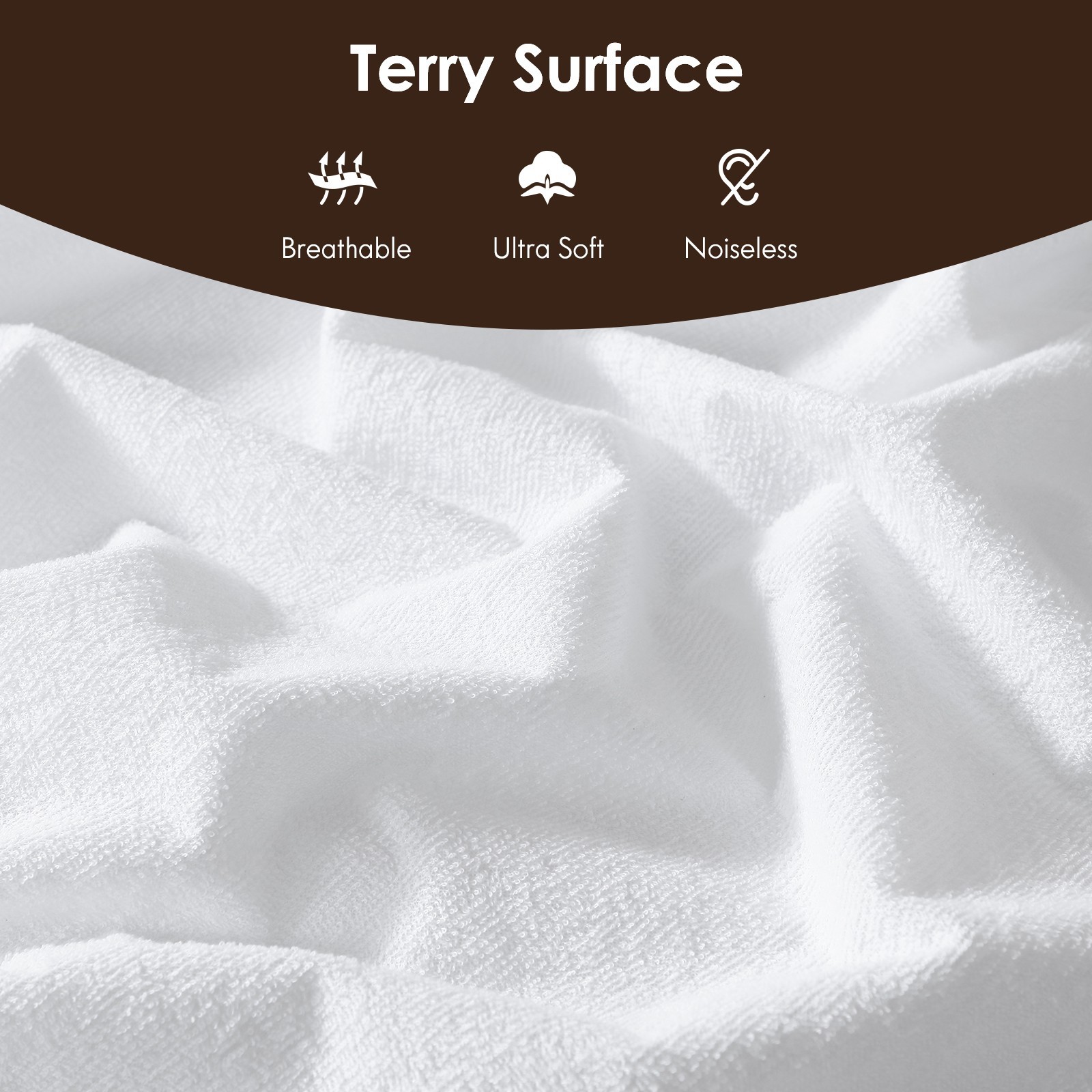 Waterproof Mattress Protector Cover Soft Terry Deep Pocket up to 18" ClevaHome