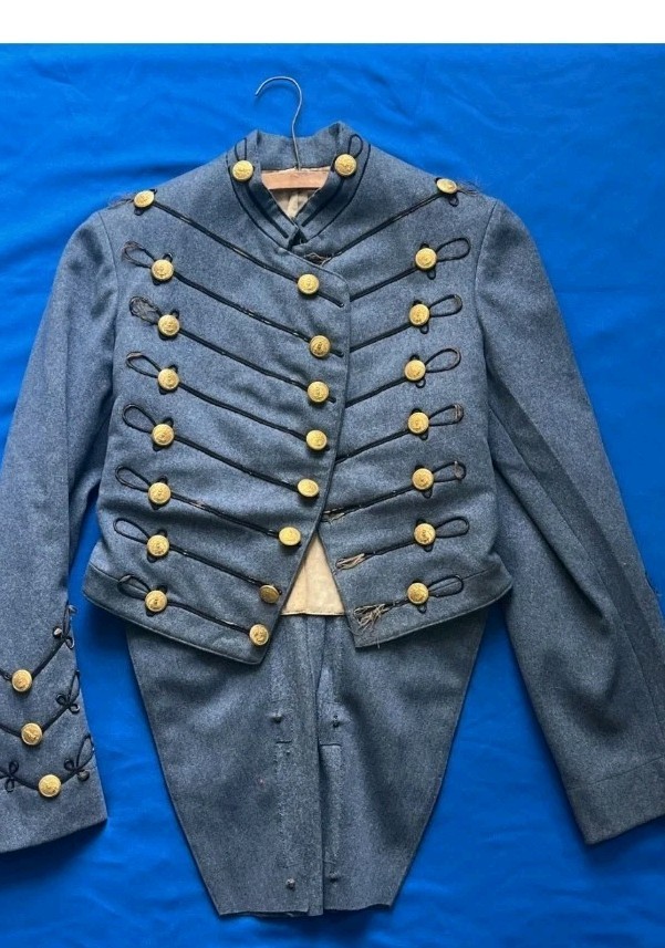 RARE ORIGINAL CIVIL WAR ERA CSA VMI COATEE UNIFORM JACKET NON DUG RELIC A+ COND