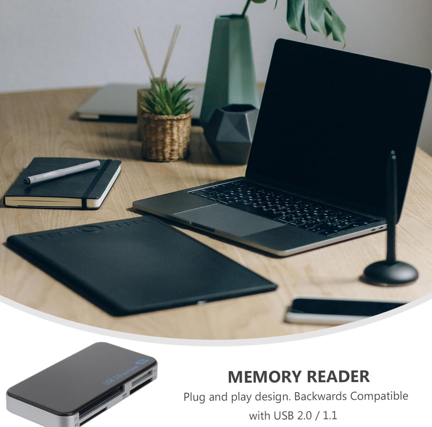 USB 3.0 Memory Card Reader Adapter 5GBPS Fit CF/TF/SD/Micro SD/XD/M2/MS Card Lot