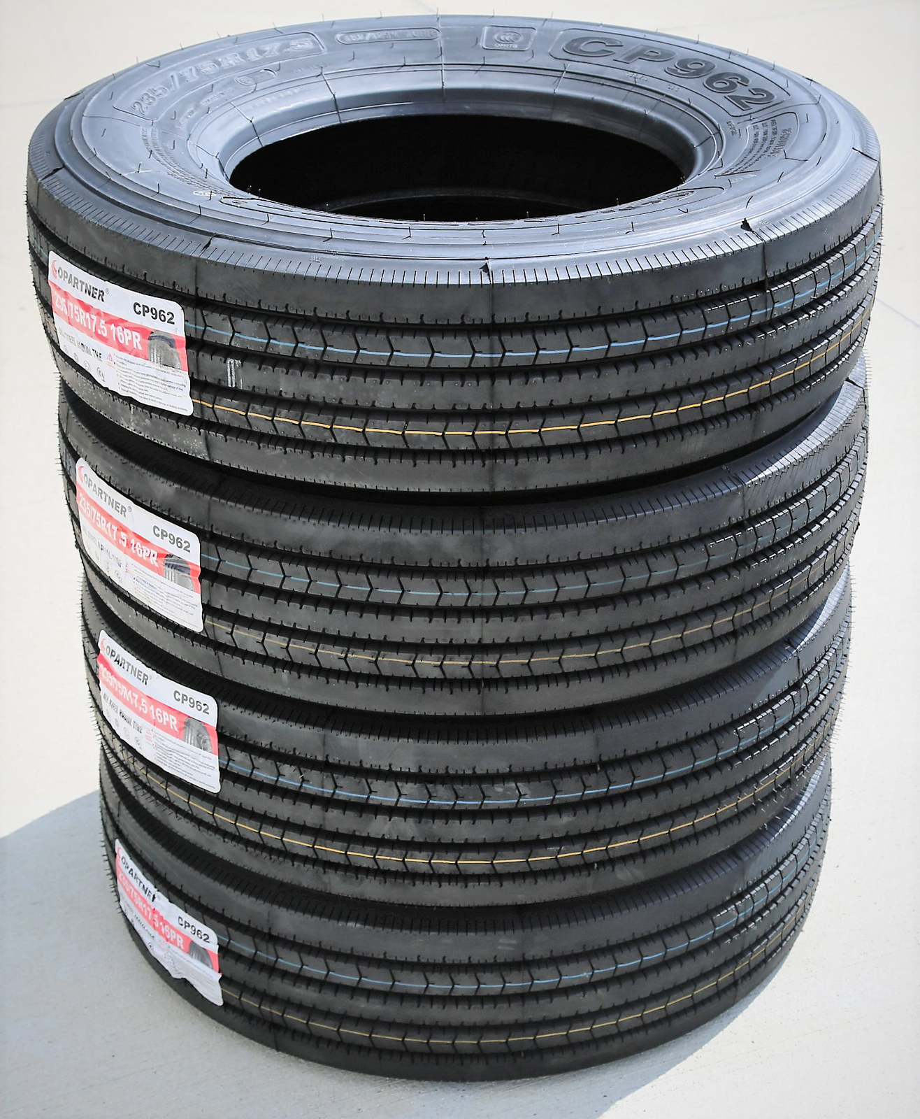 2 Tires Copartner CP962 235/75R17.5 Load H 16 Ply Commercial