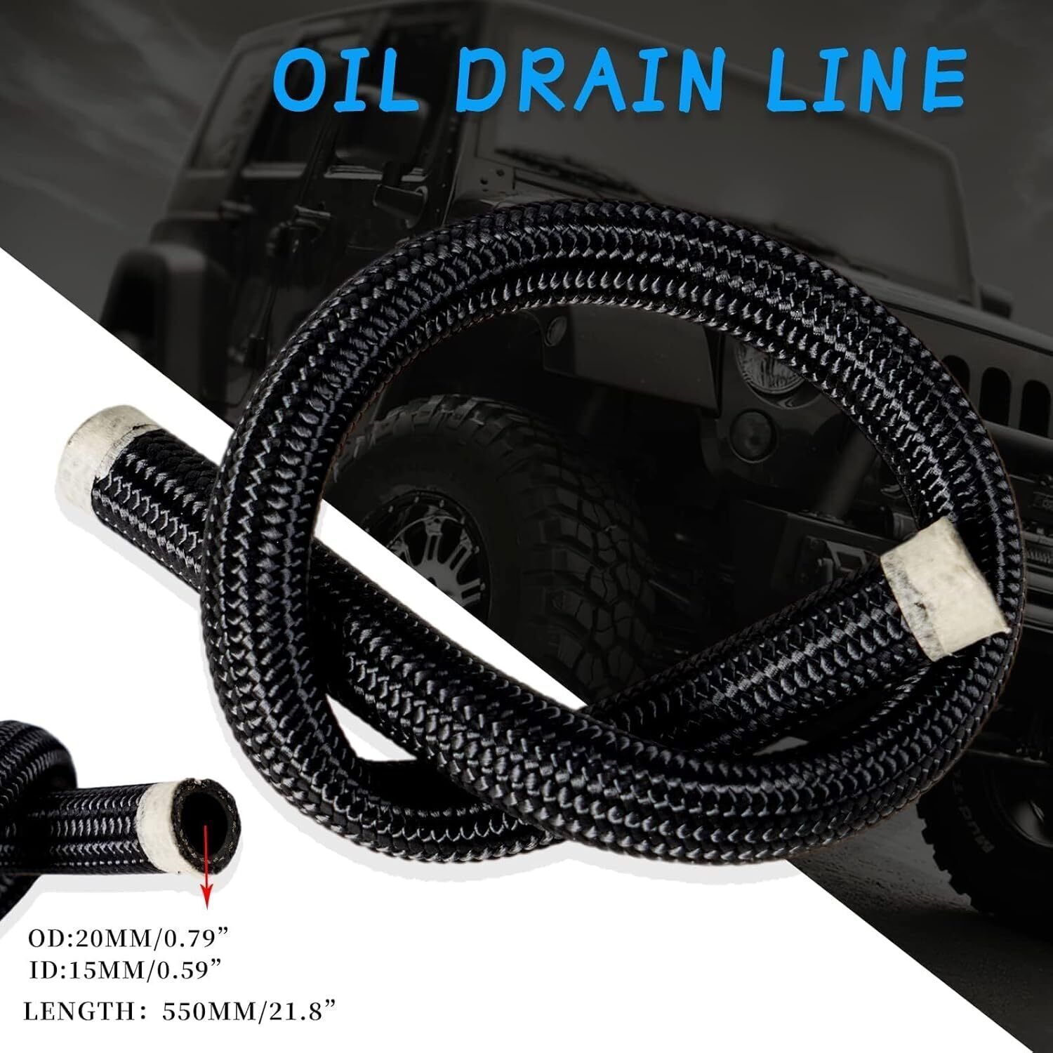 Oil Feed Line+10AN Oil Drain Return Fitting Kit For Turbo T3 T4 T6 GT45 T04E T66