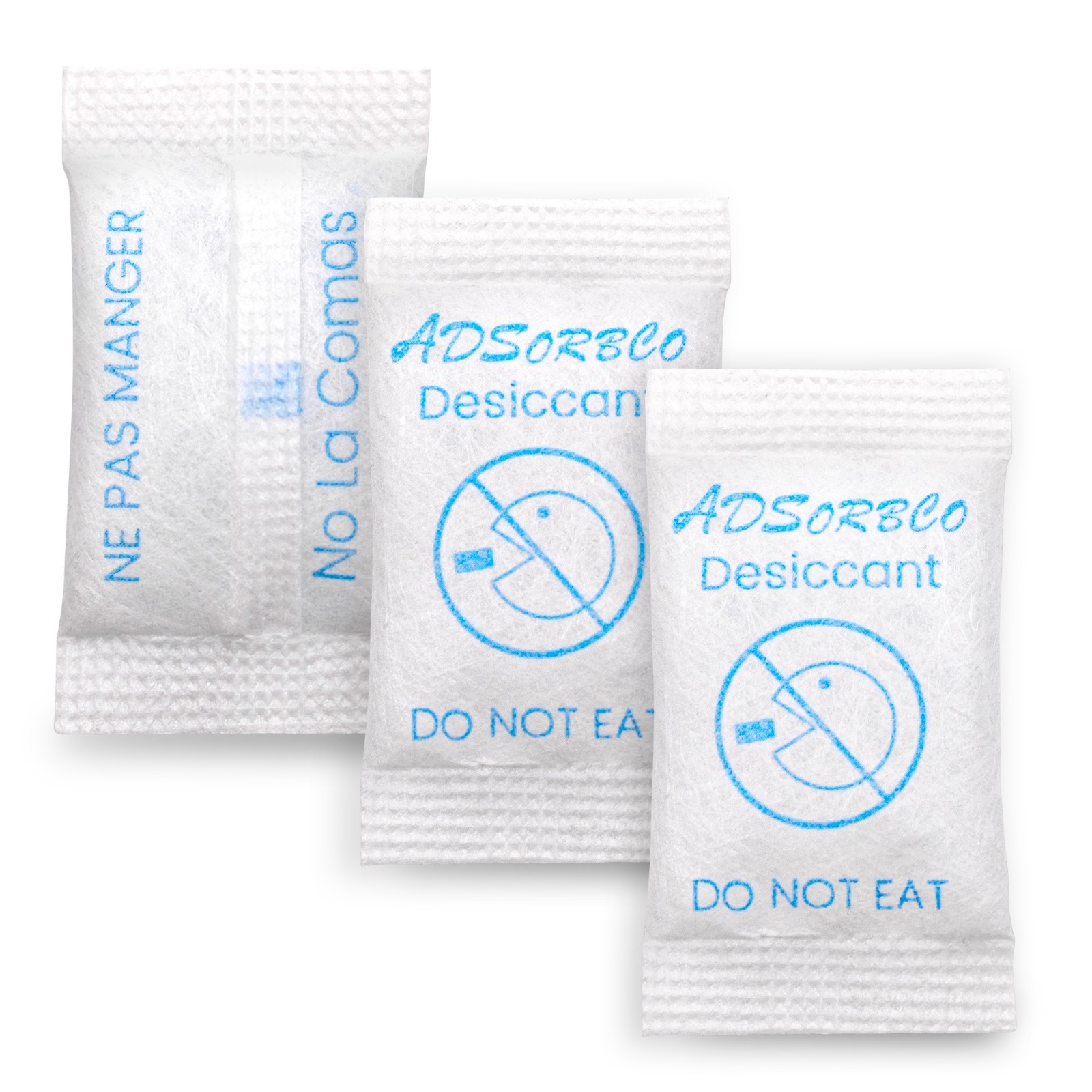Adsorbco 3 Gram(50) Silica Gel Desiccant Packets–Mini Moisture Absorbing Packets