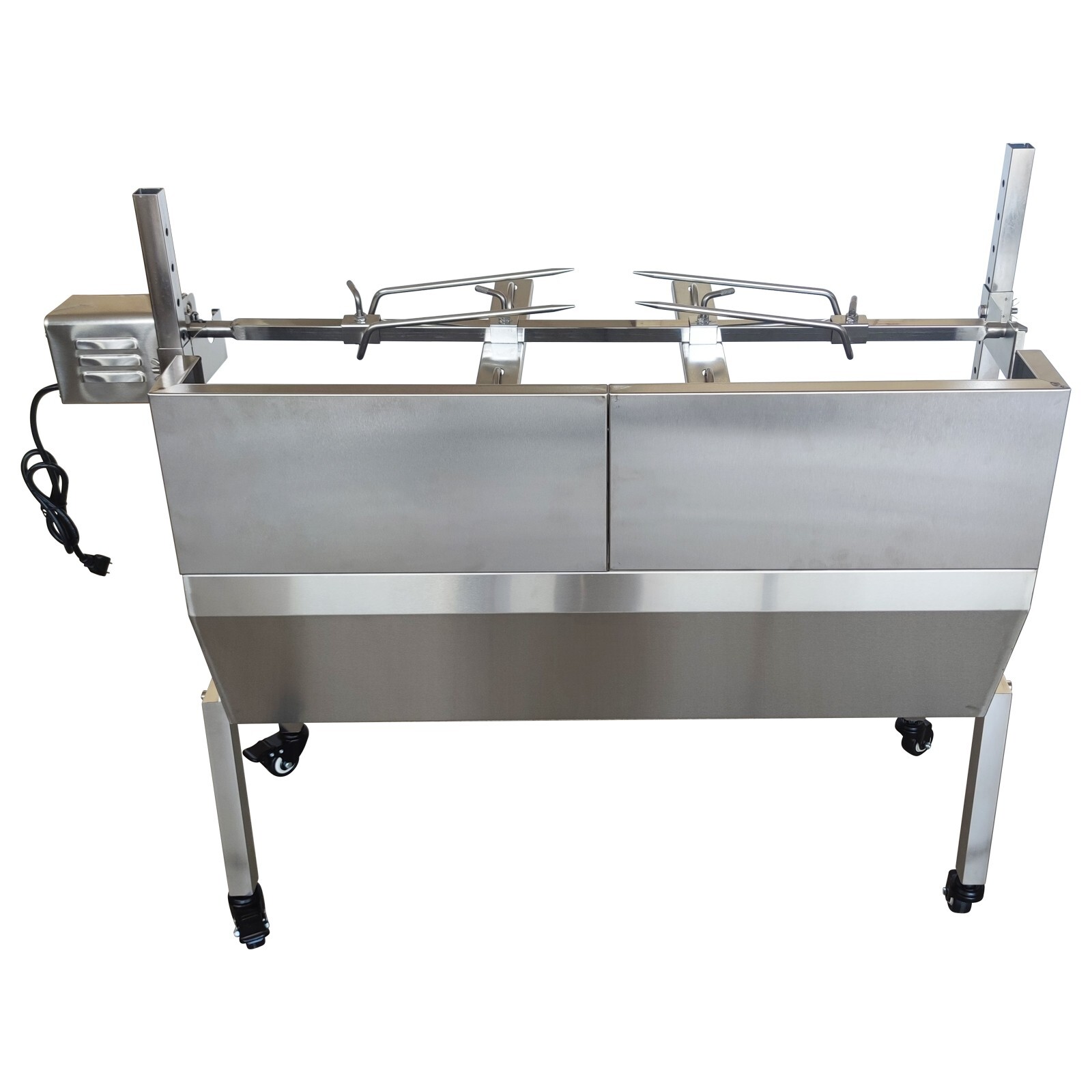 35" BBQ Grill Pig Whole Lamb Grill Motor Rotisserie Kit Electric Spit Roaster