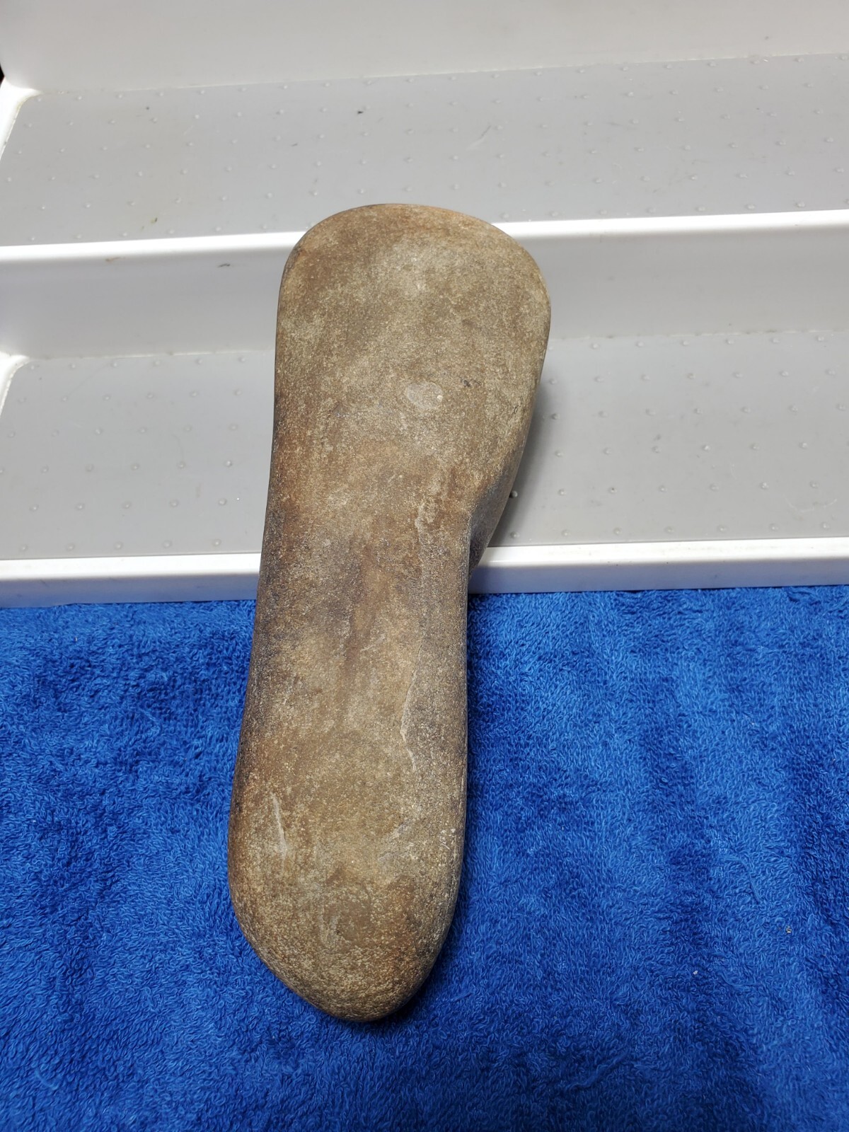 Celt Artifact 7" Indian Hardstone Club Polished Native Stone Tool Pennsylvania?