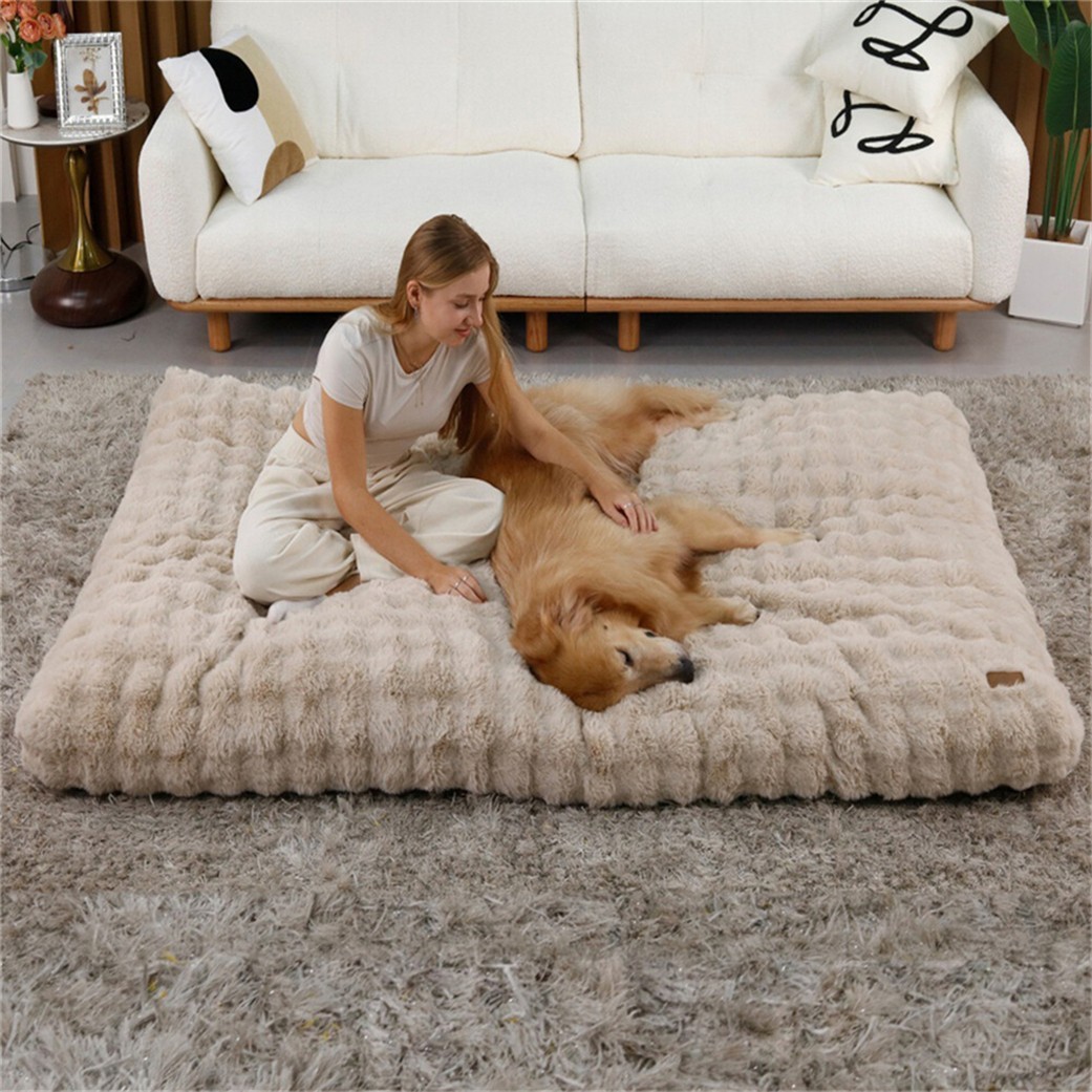 Jumbo Anti-Anxiety Calming Dog Bed Removable Cover Pet Beds Mattress Non Skid US