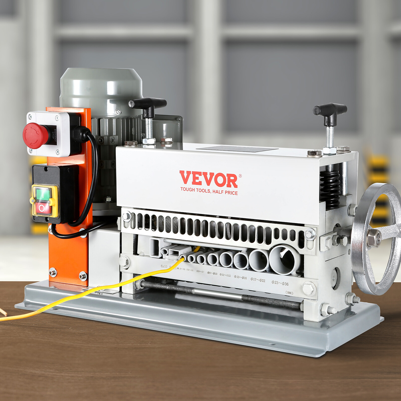 VEVOR Electric/Manual Wire Stripping Machine Copper Cable Stripper 0.06''-1.42''